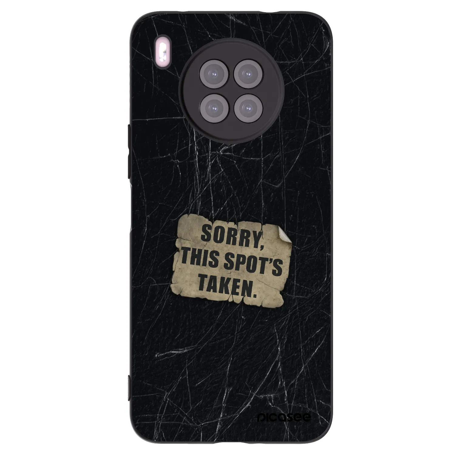 Picasee silikonski črni ovitek za Huawei Nova 8i - SORRY