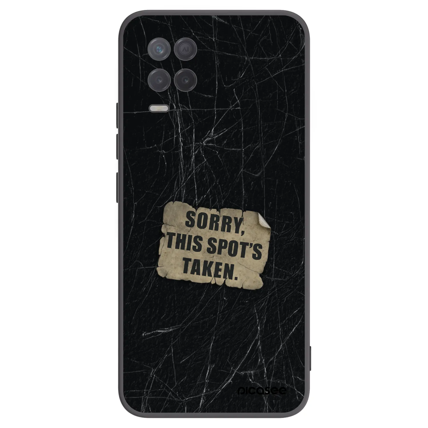 Picasee silikonski črni ovitek za Realme 8 5G - SORRY
