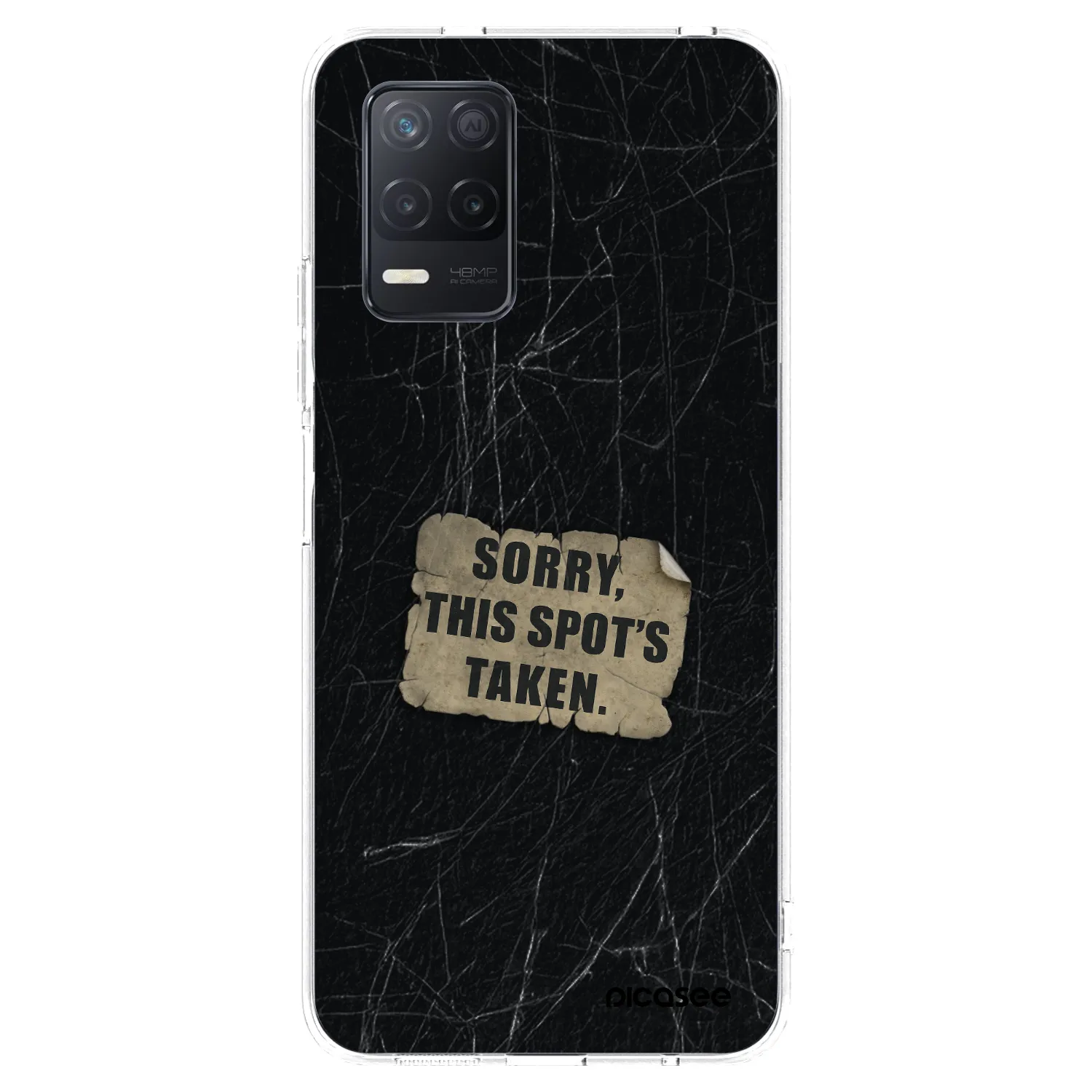 Picasee silikonski prozorni ovitek za Realme 8 5G - SORRY