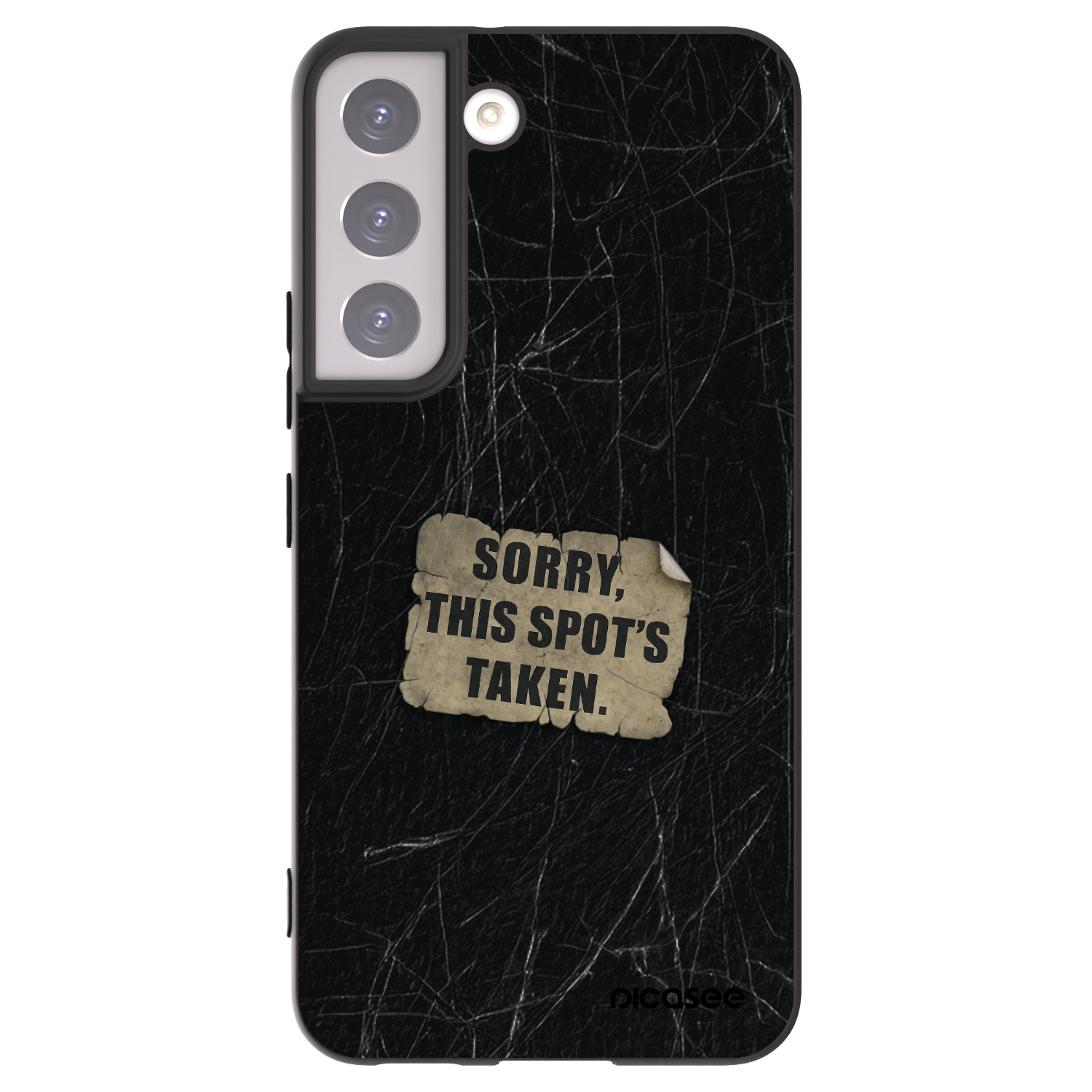 Picasee silikonski črni ovitek za Samsung Galaxy S22 5G - SORRY