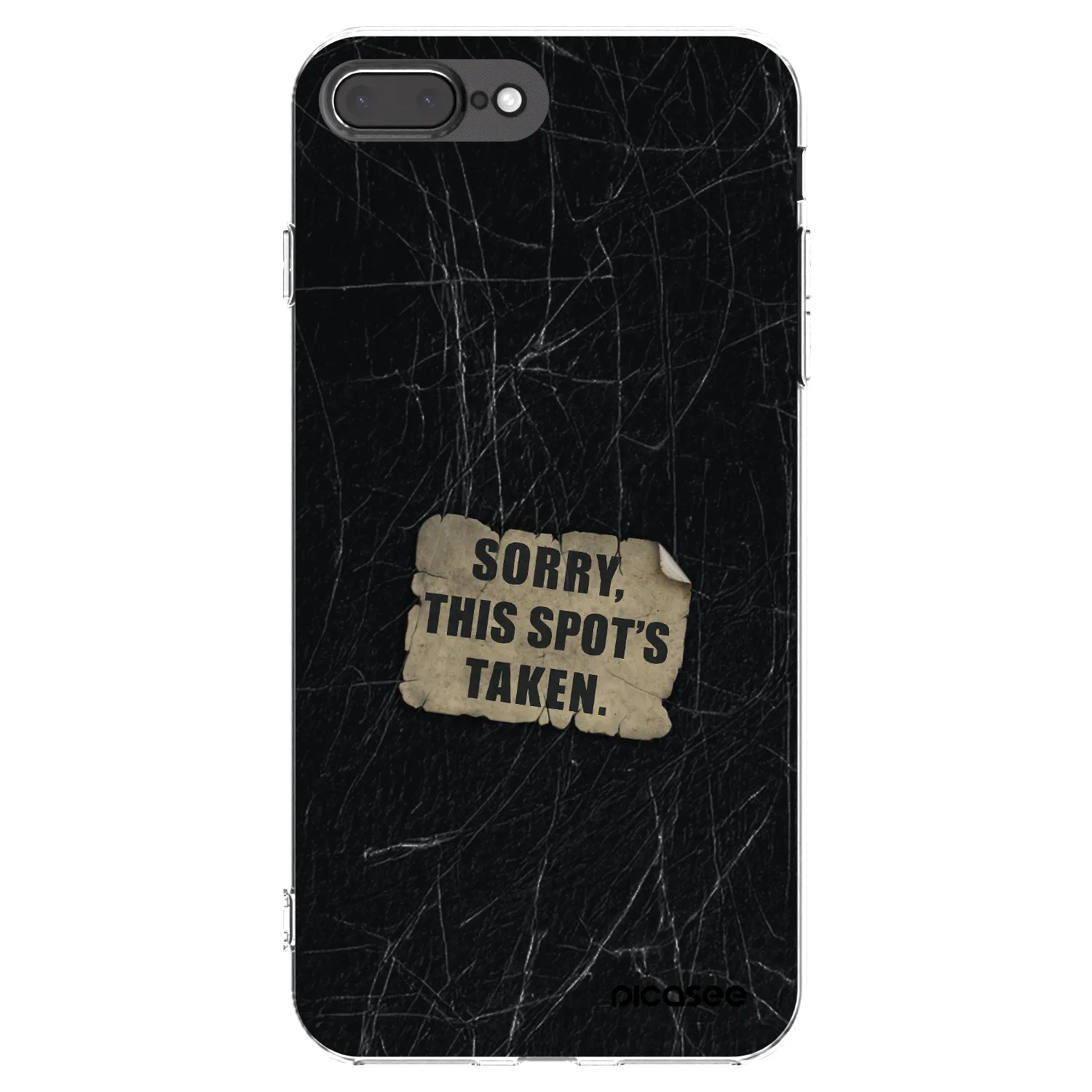 Picasee silikonski prozorni ovitek za Apple iPhone 7 Plus - SORRY