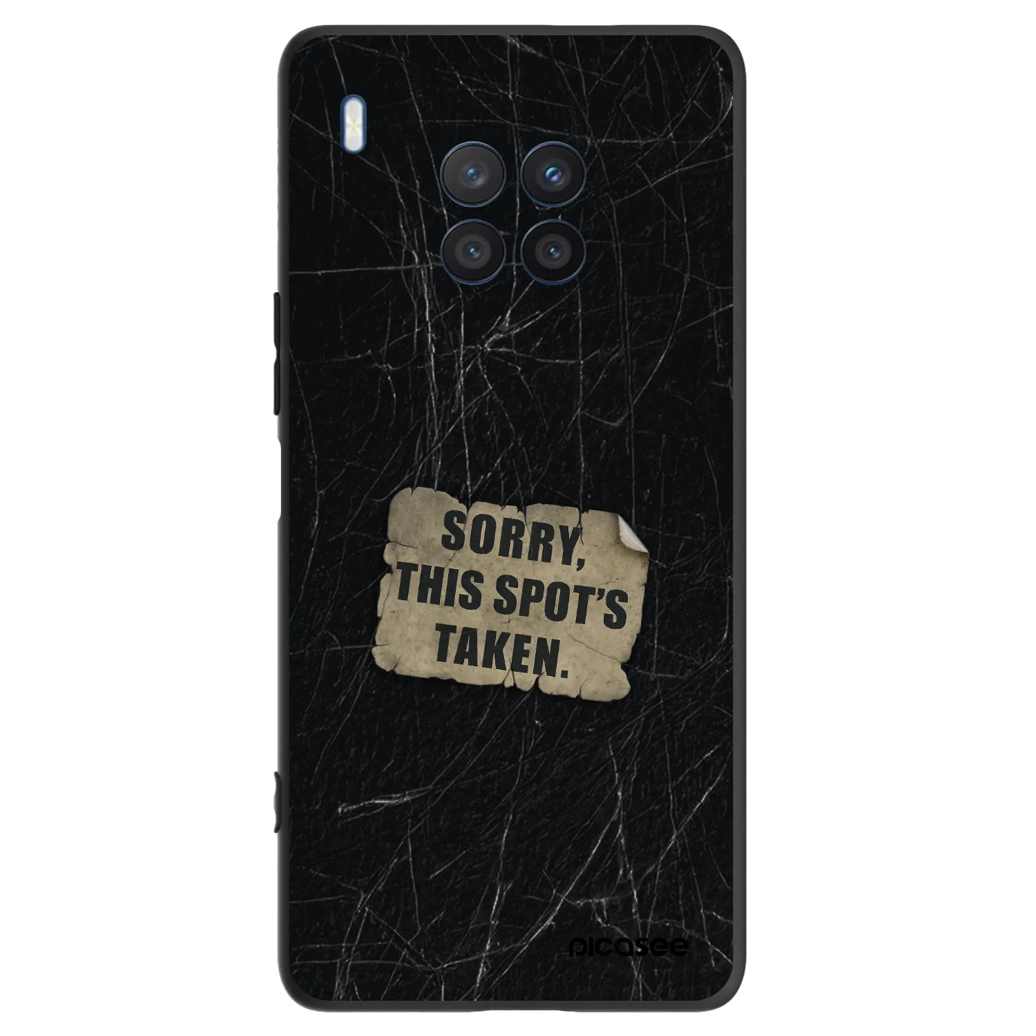 Picasee silikonski črni ovitek za Honor 50 Lite - SORRY