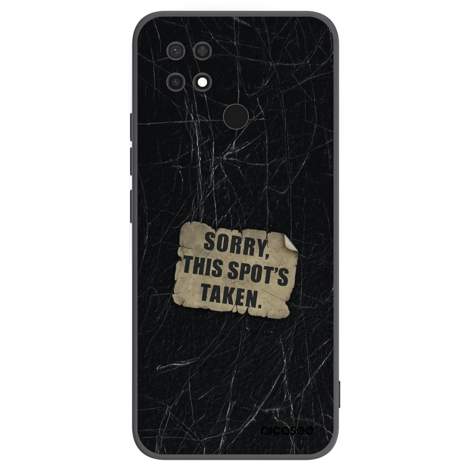Picasee silikonski črni ovitek za Xiaomi Redmi 10C - SORRY