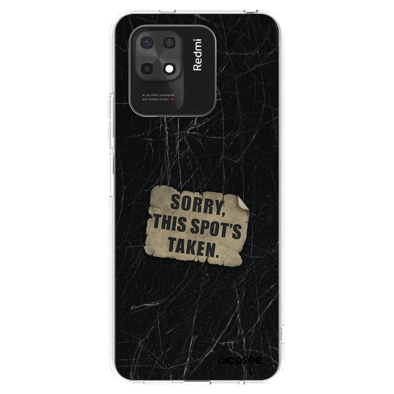 Picasee silikonski prozorni ovitek za Xiaomi Redmi 10C - SORRY