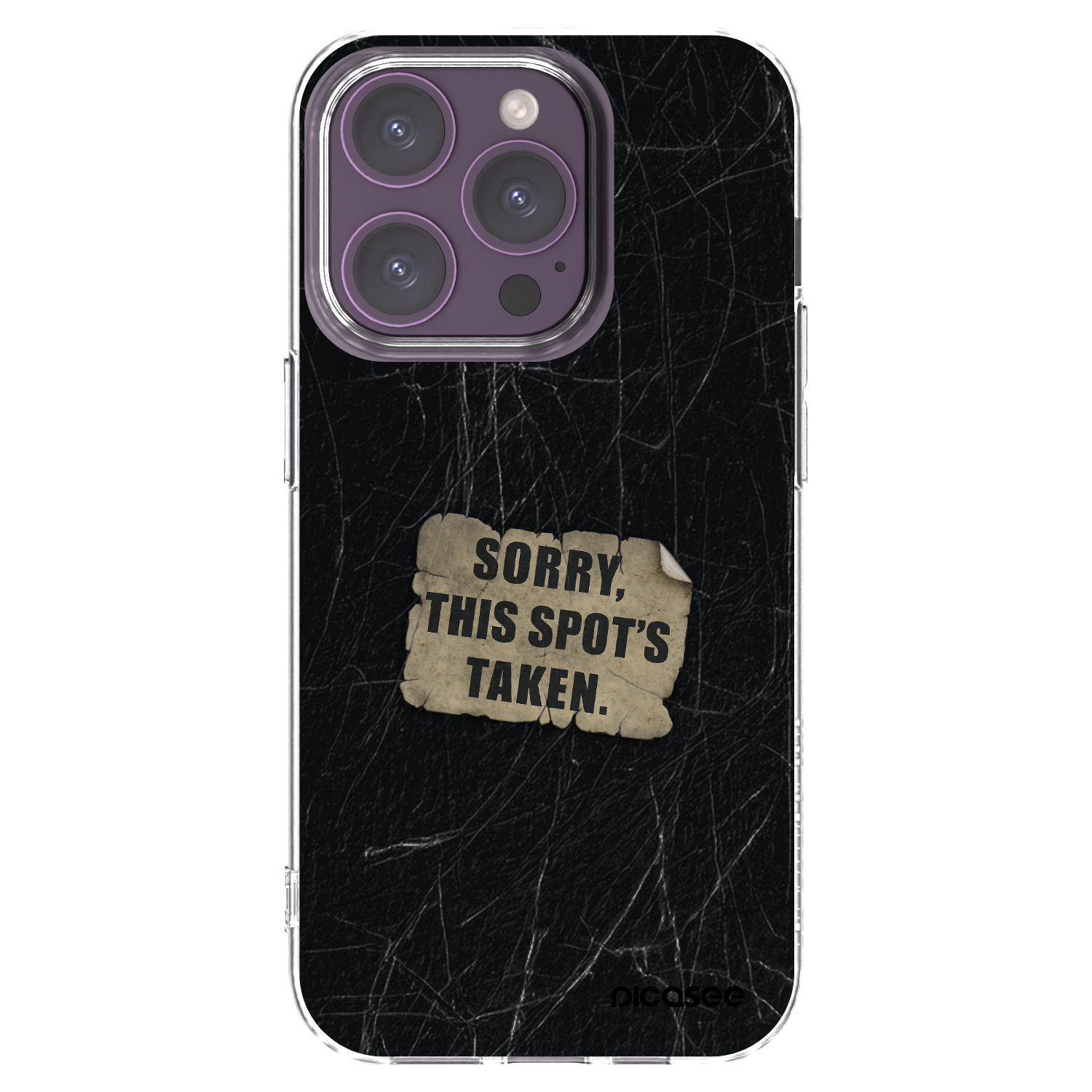 Picasee silikonski prozorni ovitek za Apple iPhone 14 Pro - SORRY