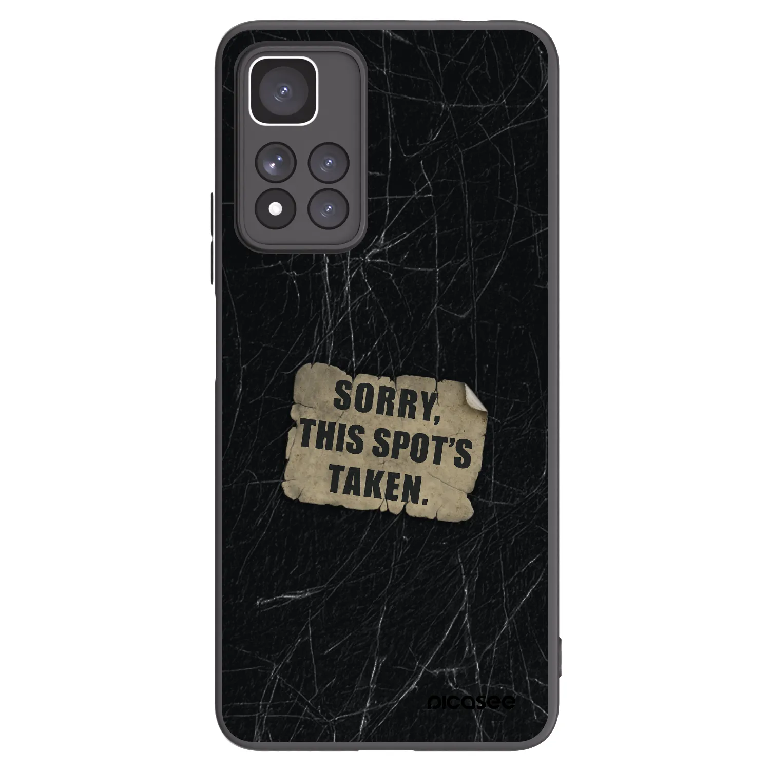 Picasee silikonski črni ovitek za Xiaomi Redmi Note 11 Pro+ 5G - SORRY