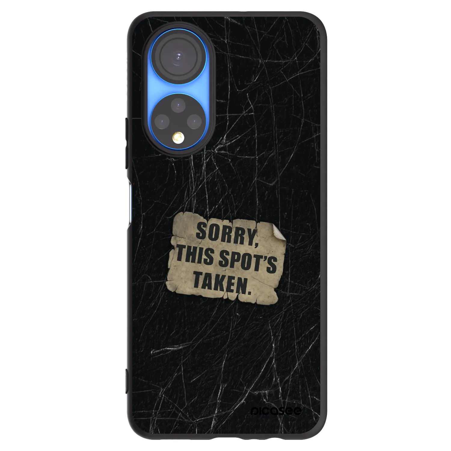 Picasee silikonski črni ovitek za Honor X7 - SORRY