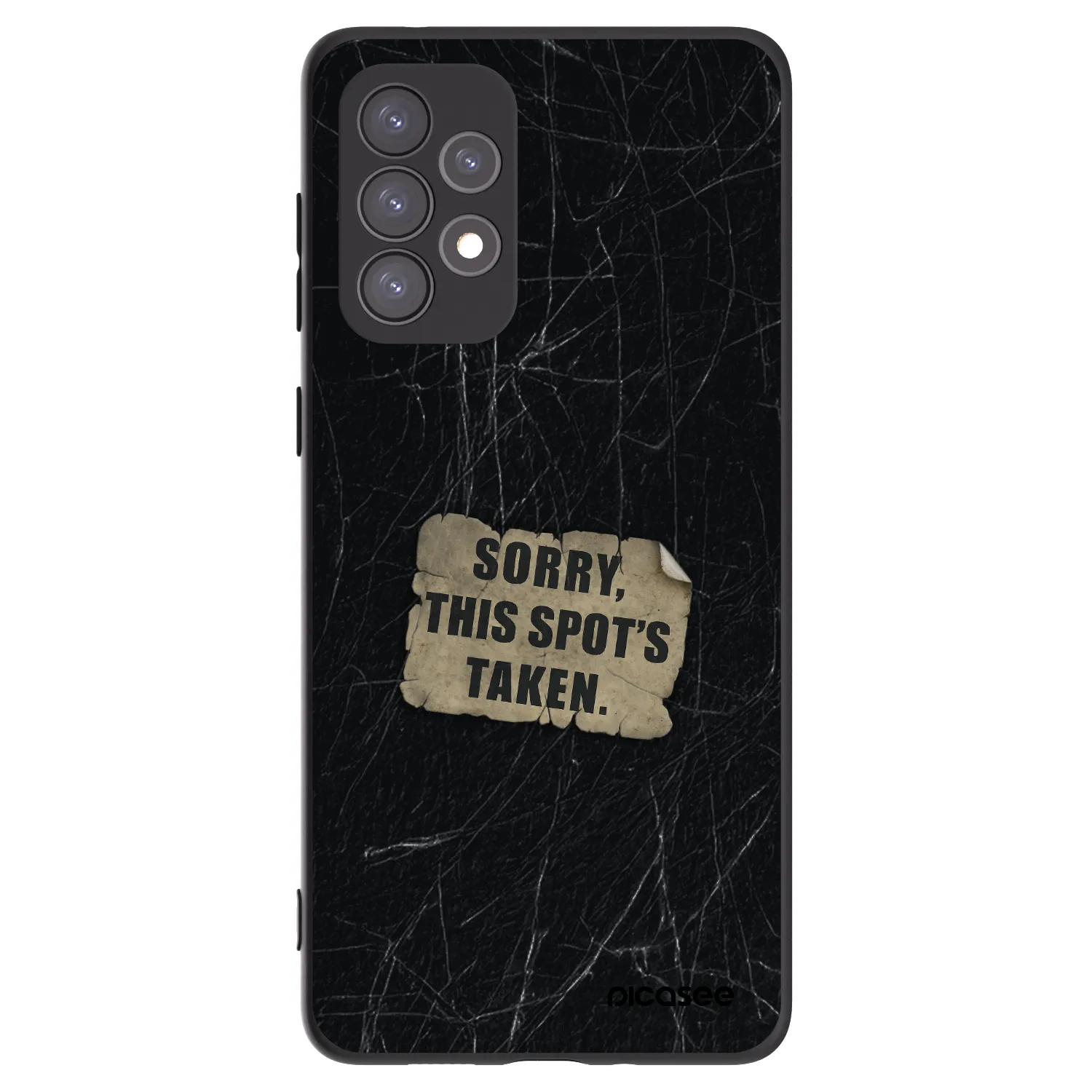 Picasee silikonski črni ovitek za Samsung Galaxy A73 5G - SORRY