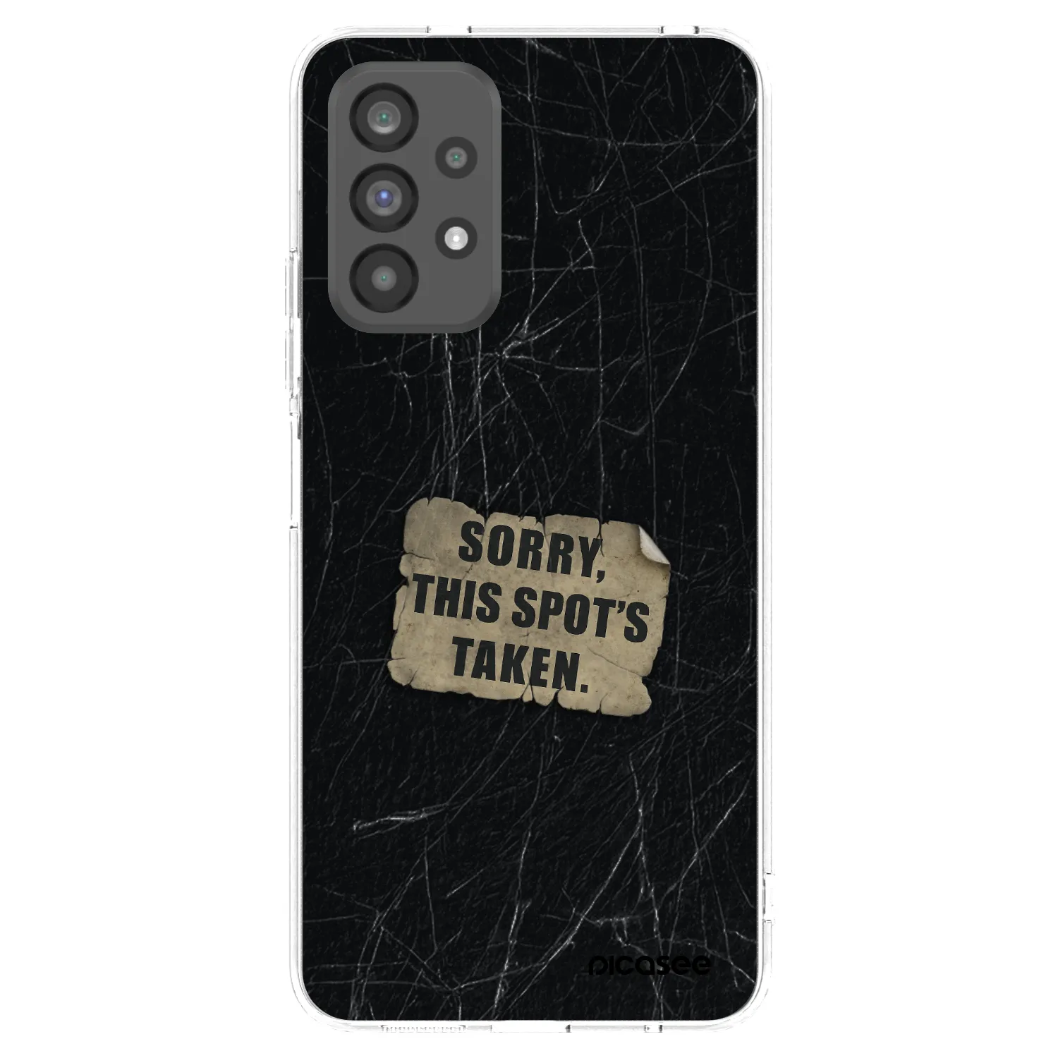 Picasee silikonski prozorni ovitek za Samsung Galaxy A73 5G - SORRY