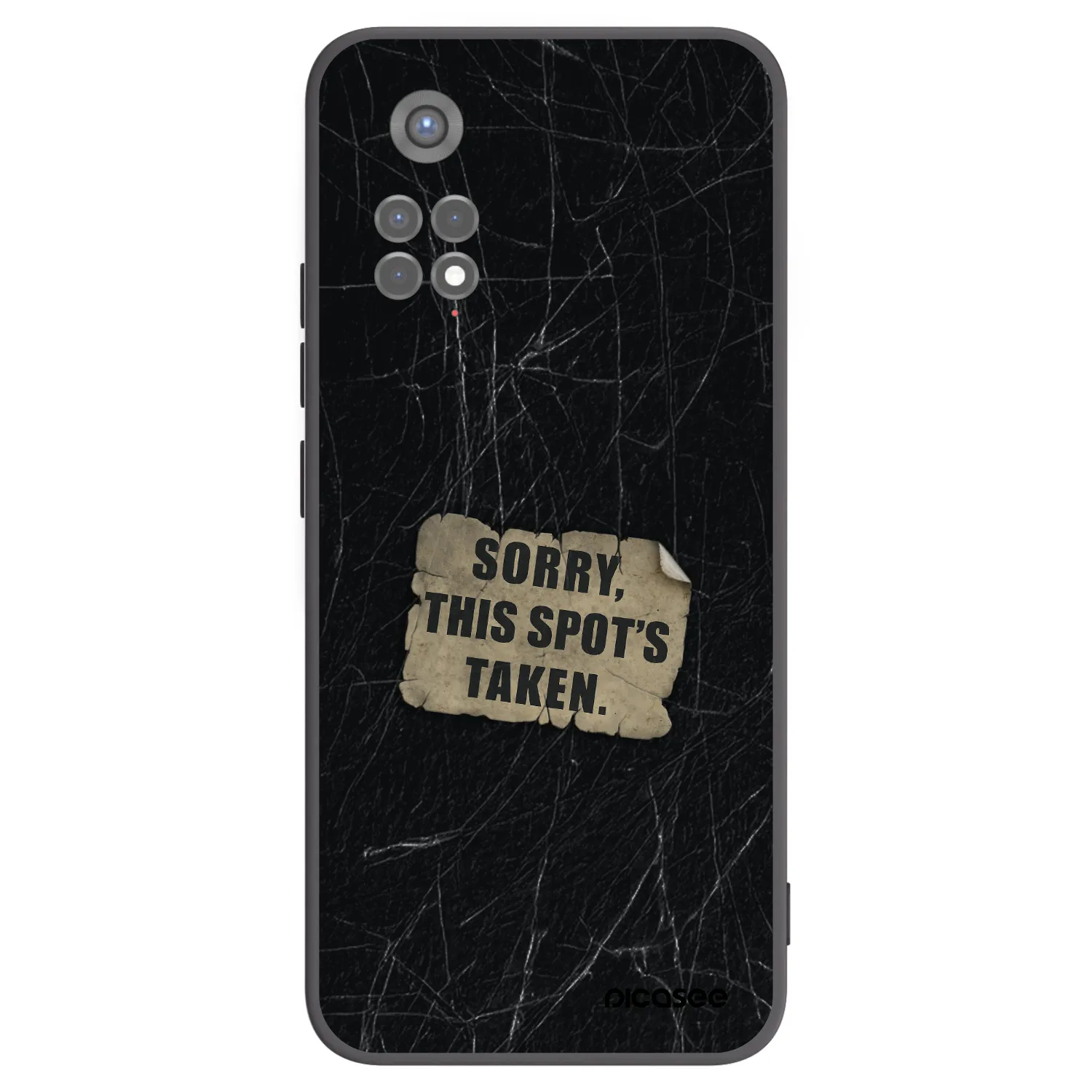Picasee silikonski črni ovitek za Xiaomi Redmi Note 11S 5G - SORRY