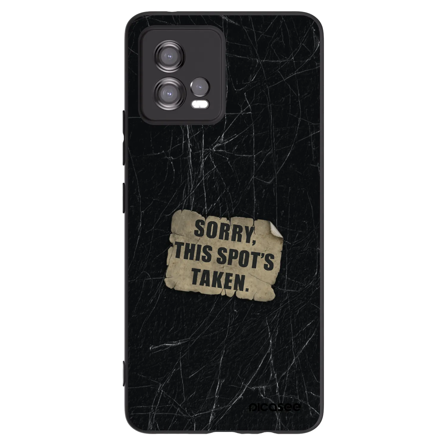 Picasee silikonski črni ovitek za Motorola Moto G72 - SORRY