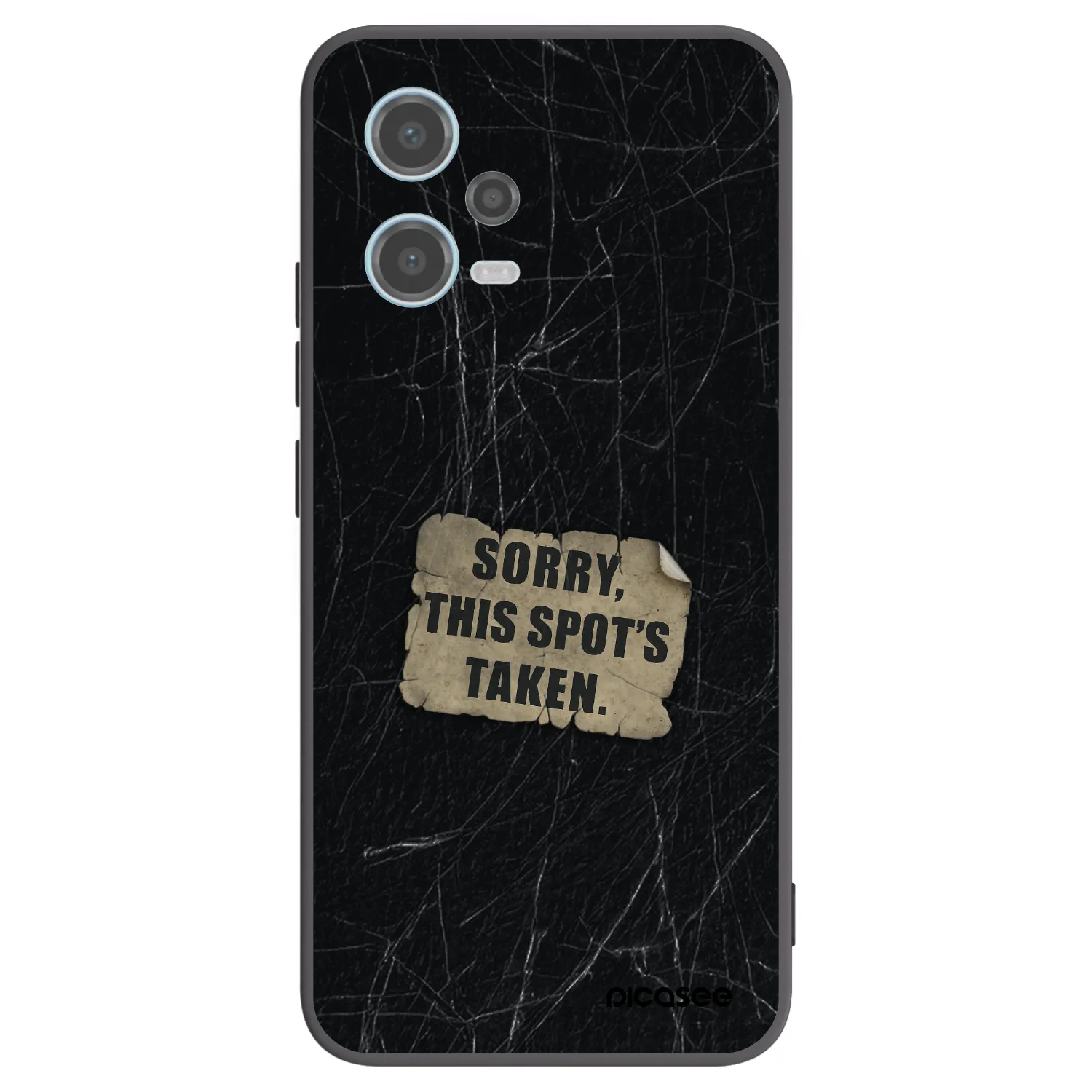 Picasee silikonski črni ovitek za Xiaomi Redmi Note 12 5G - SORRY