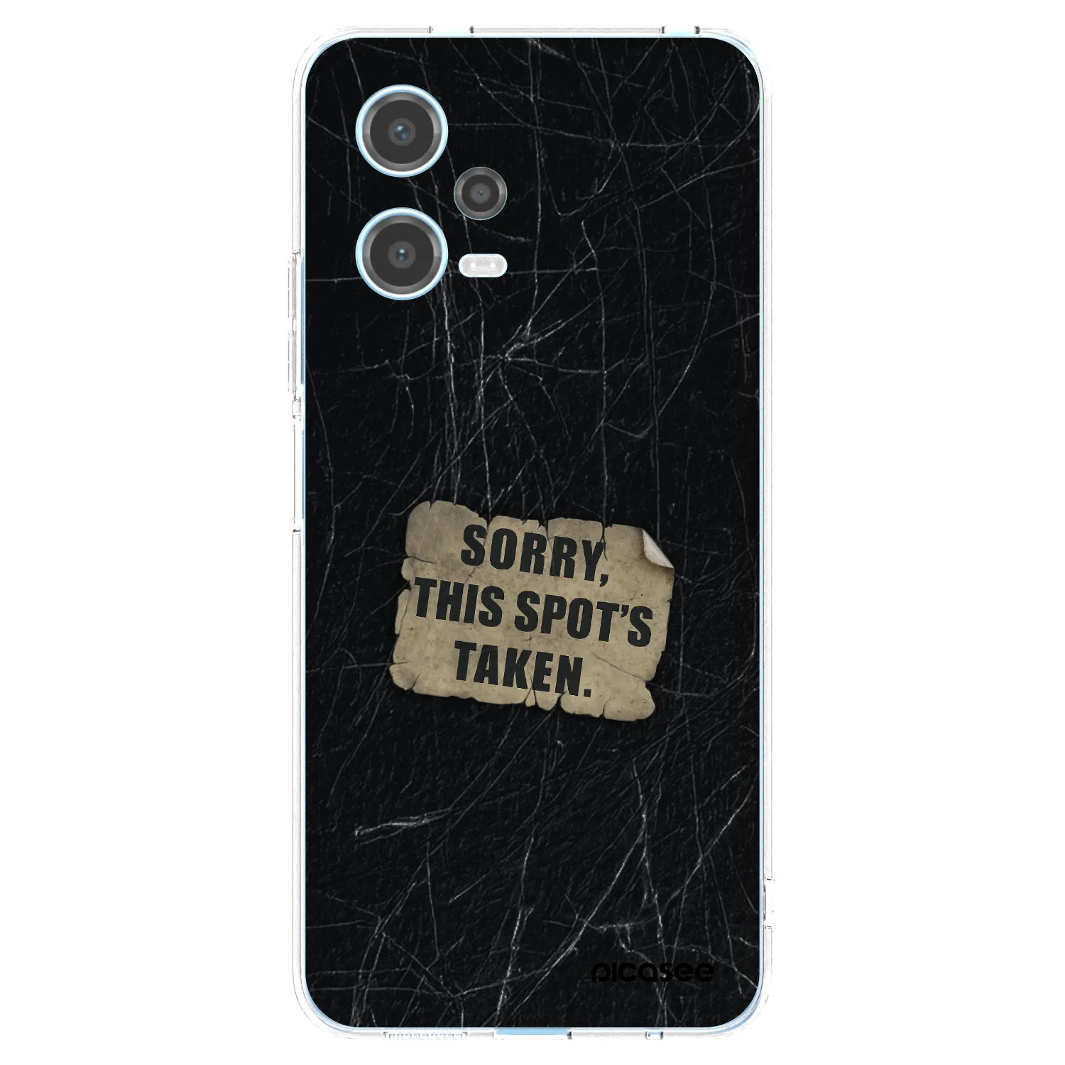 Picasee silikonski prozorni ovitek za Xiaomi Redmi Note 12 5G - SORRY
