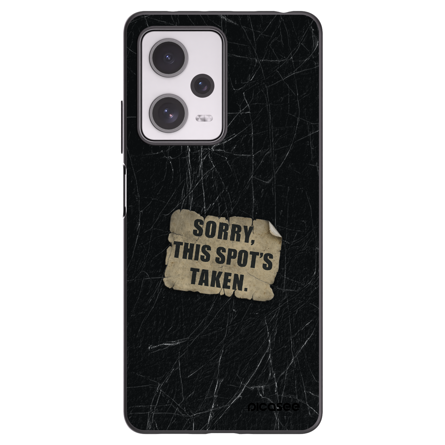 Picasee silikonski črni ovitek za Xiaomi Redmi Note 12 Pro+ 5G - SORRY