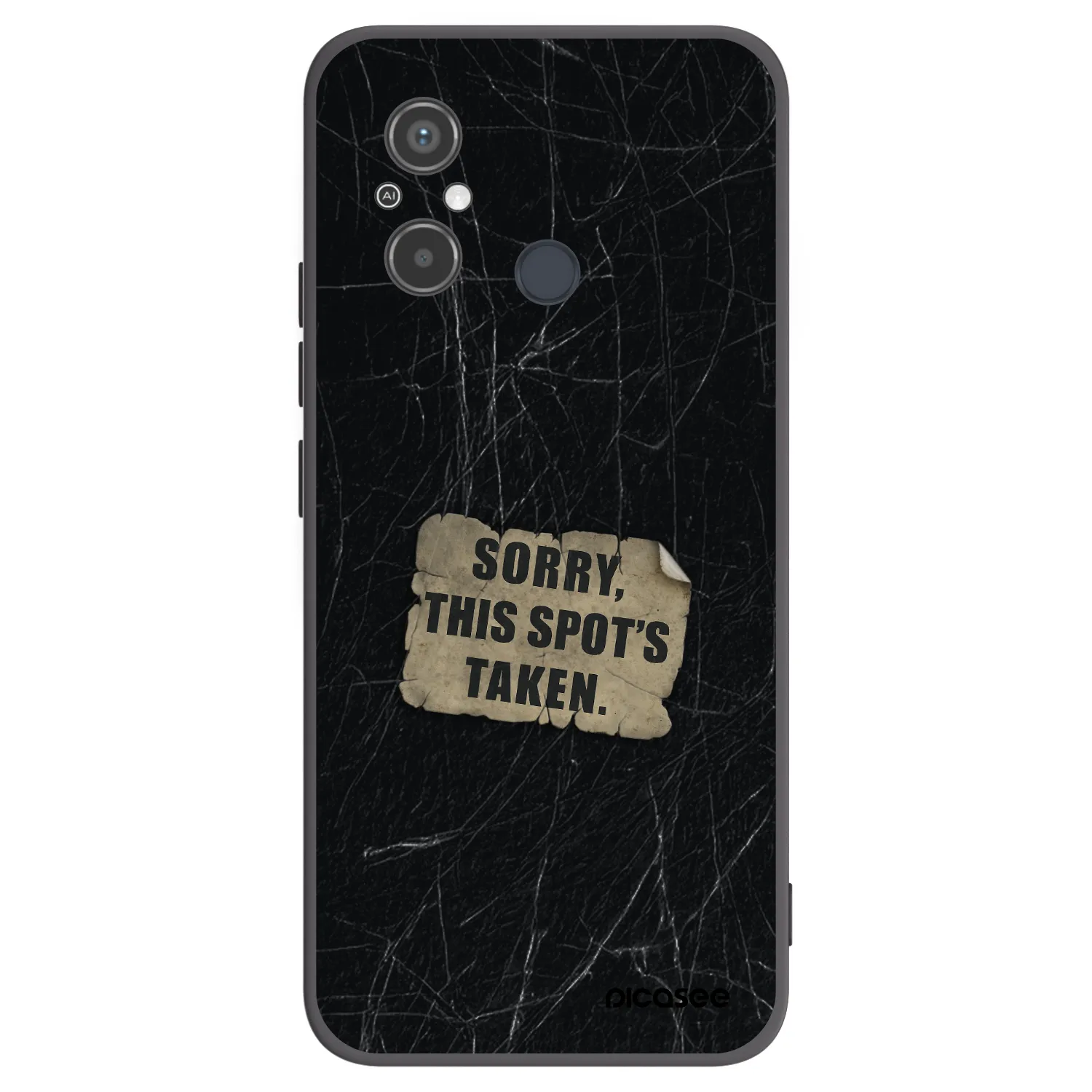 Picasee silikonski črni ovitek za Xiaomi Redmi 12C - SORRY
