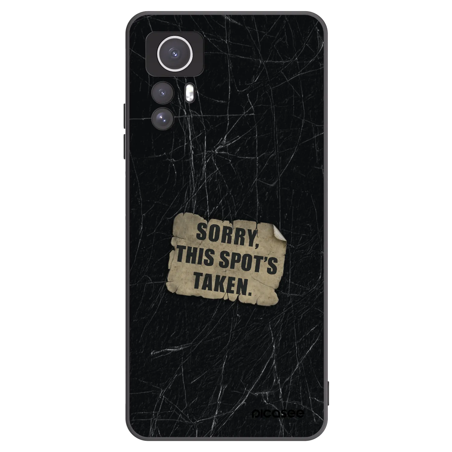 Picasee silikonski črni ovitek za Xiaomi Redmi Note 12S - SORRY