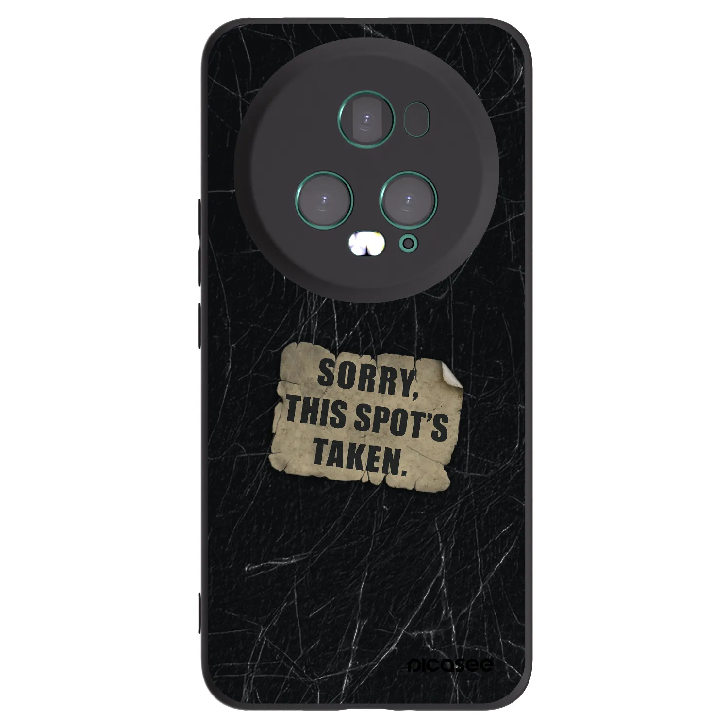 Picasee silikonski črni ovitek za Honor Magic5 Pro - SORRY