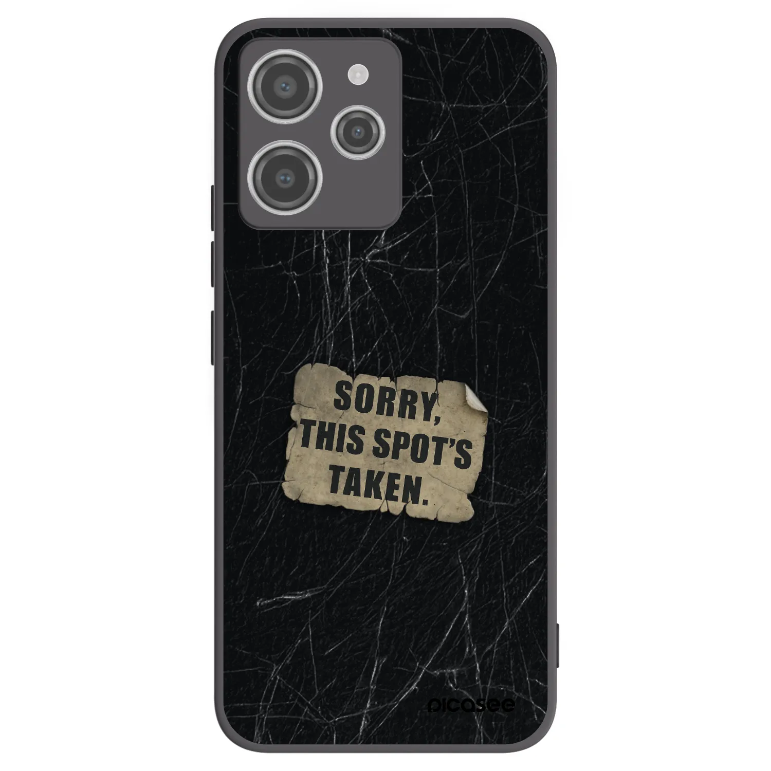 Picasee silikonski črni ovitek za Xiaomi Redmi 12 4G - SORRY