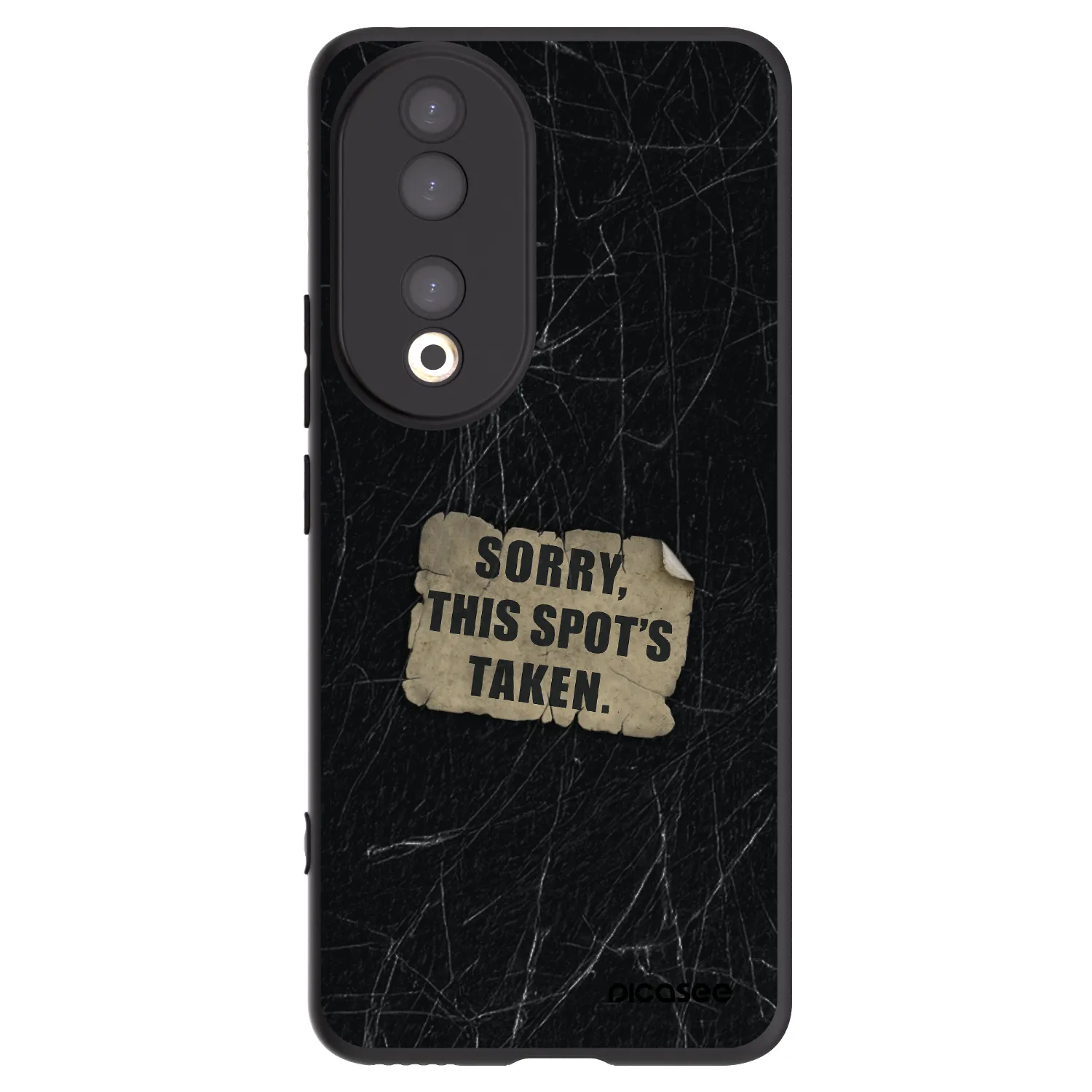Picasee silikonski črni ovitek za Honor 90 5G - SORRY