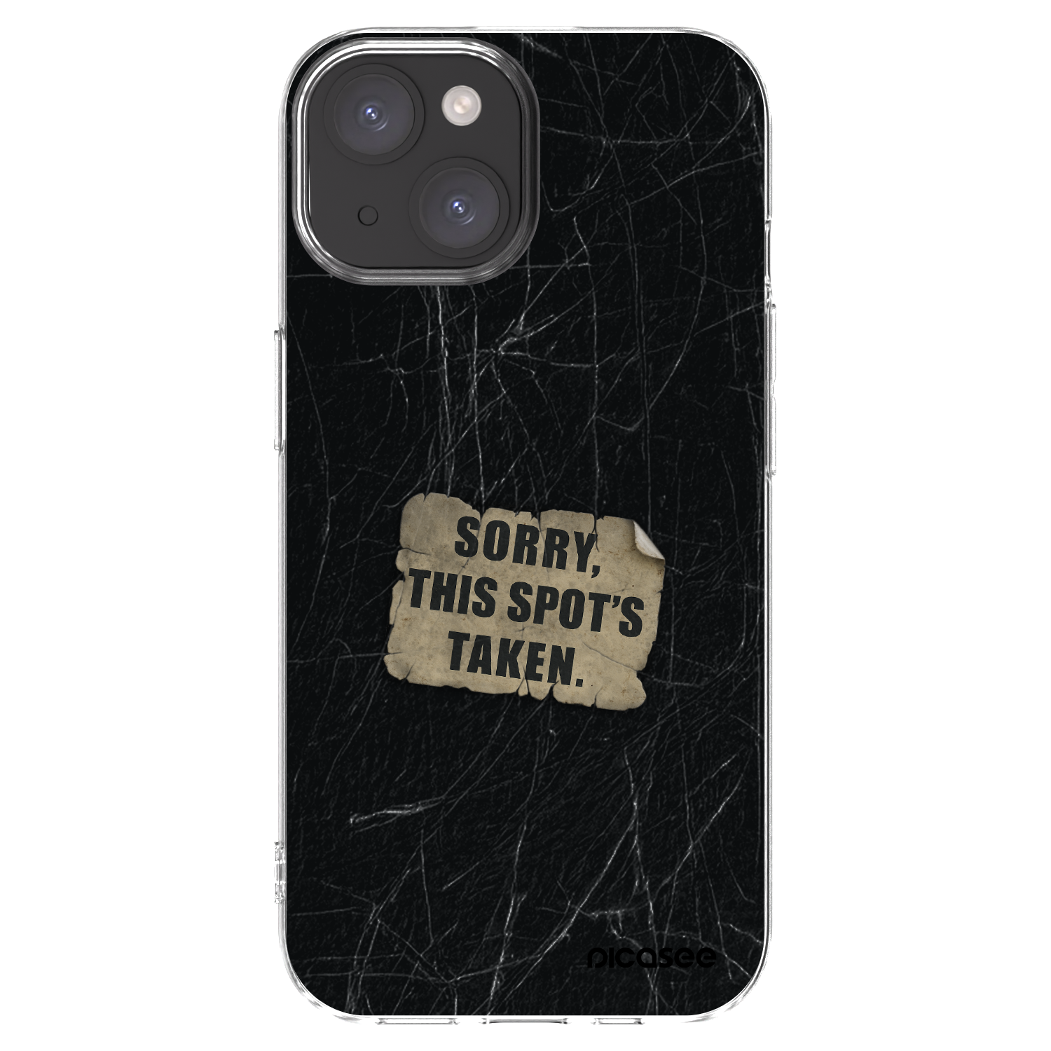 Picasee silikonski prozorni ovitek za Apple iPhone 15 - SORRY