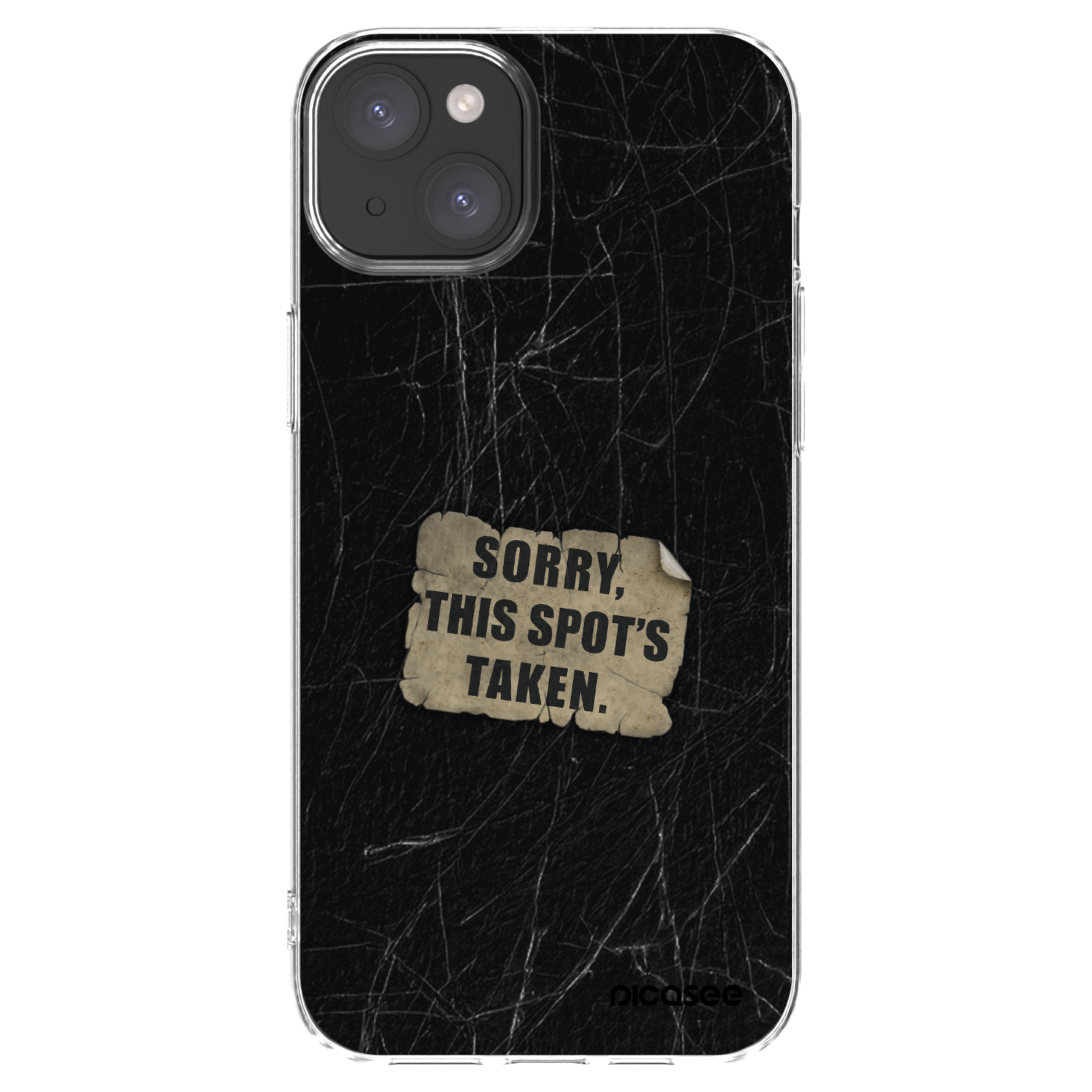 Picasee silikonski prozorni ovitek za Apple iPhone 15 Plus - SORRY