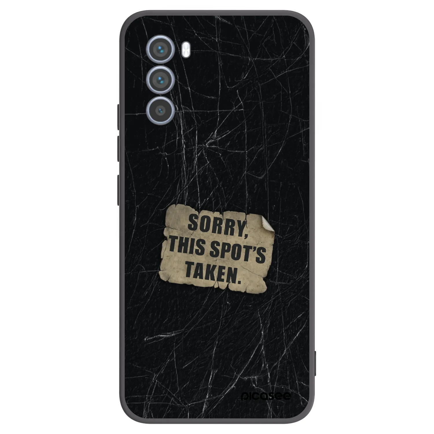Picasee silikonski črni ovitek za Motorola Moto G62 - SORRY