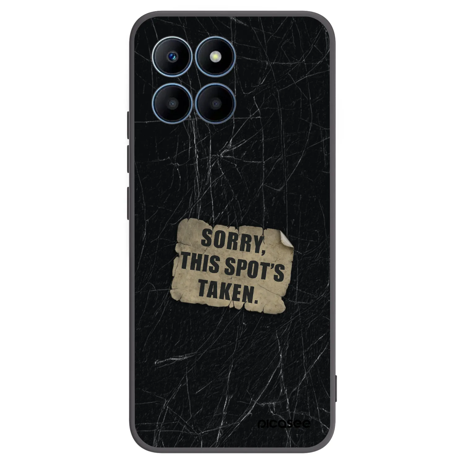 Picasee silikonski črni ovitek za Honor 70 Lite - SORRY