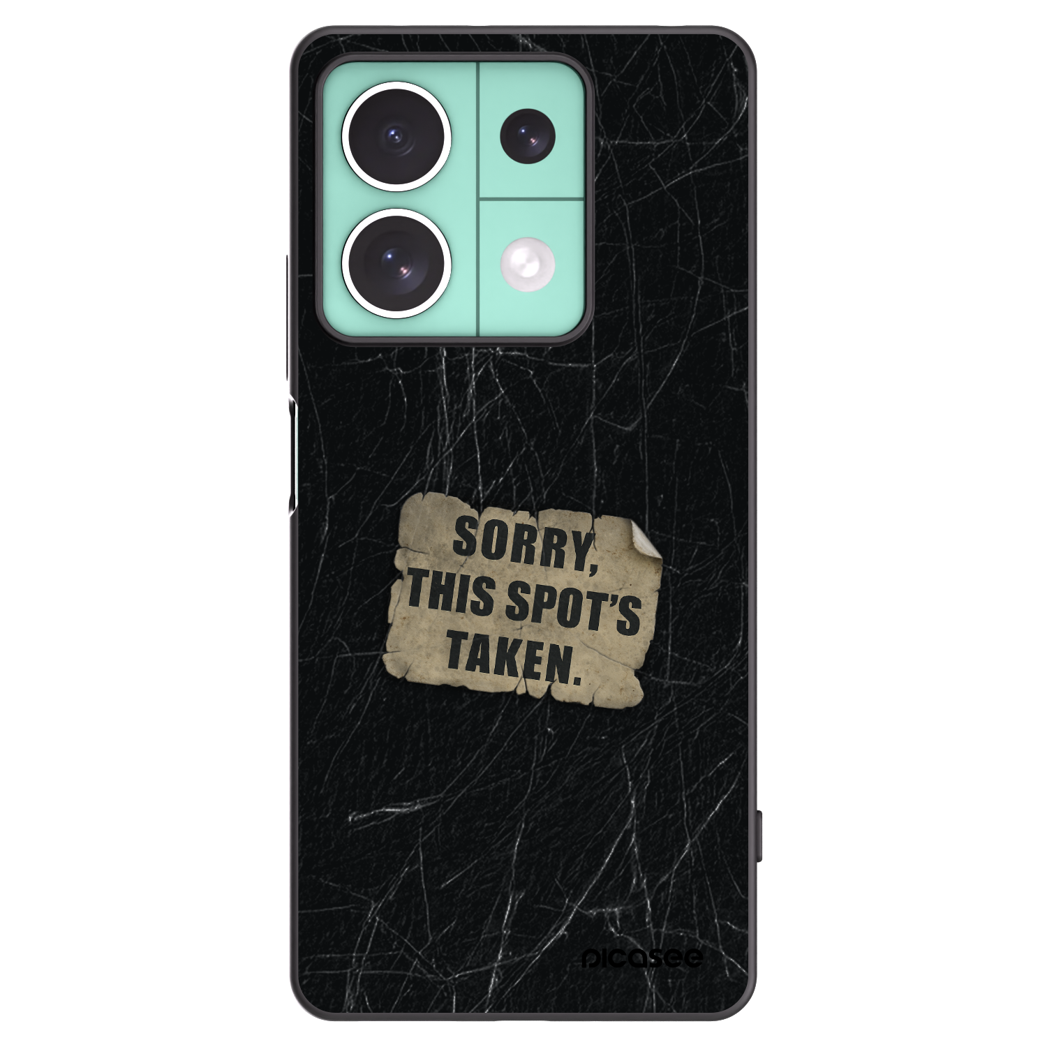 Picasee silikonski črni ovitek za Xiaomi Redmi Note 13 5G - SORRY