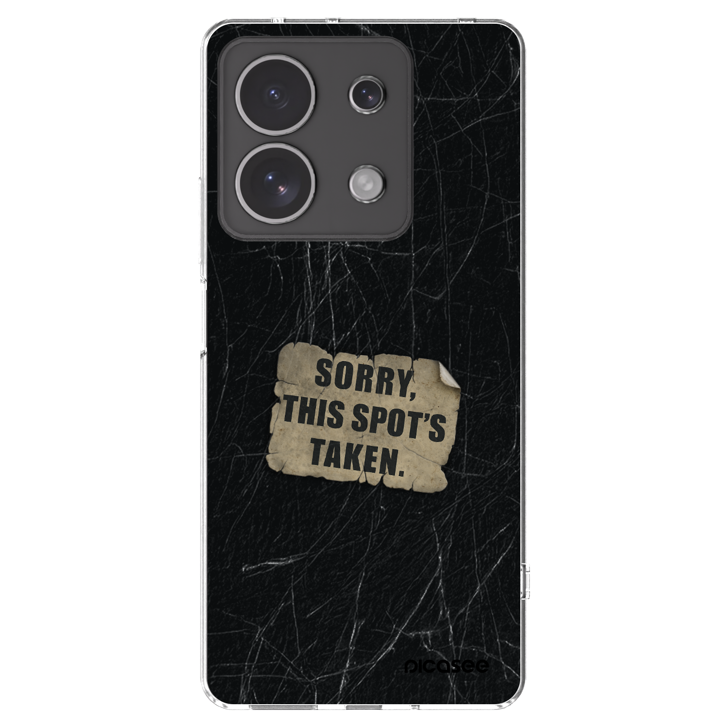 Picasee silikonski prozorni ovitek za Xiaomi Redmi Note 13 4G - SORRY