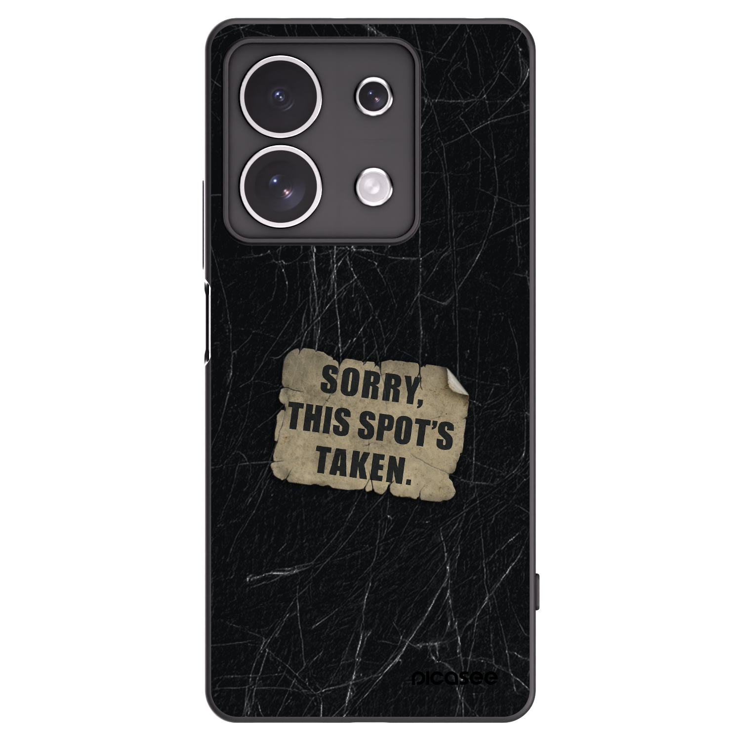 Picasee silikonski črni ovitek za Xiaomi Redmi Note 13 4G - SORRY