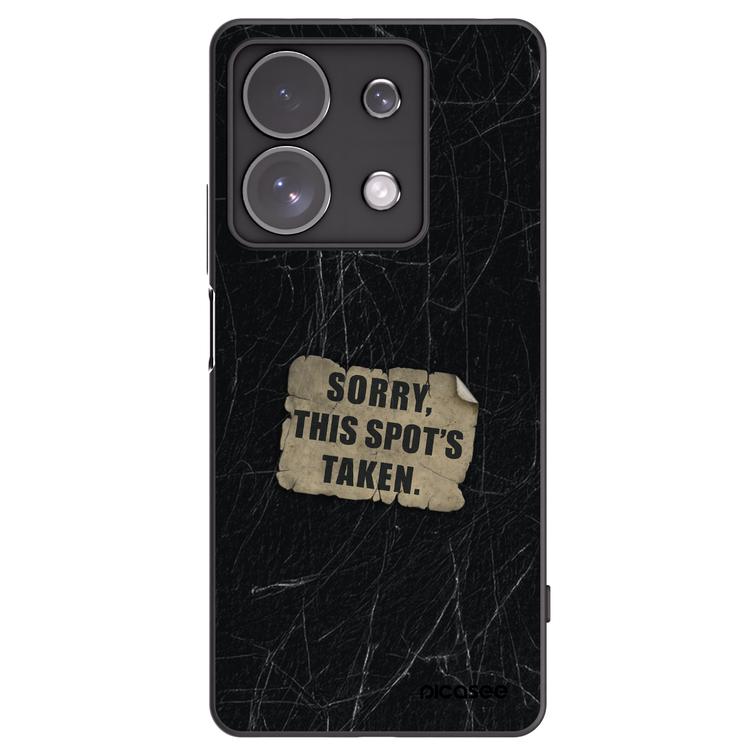 Picasee silikonski črni ovitek za Xiaomi Redmi Note 13 Pro 4G - SORRY