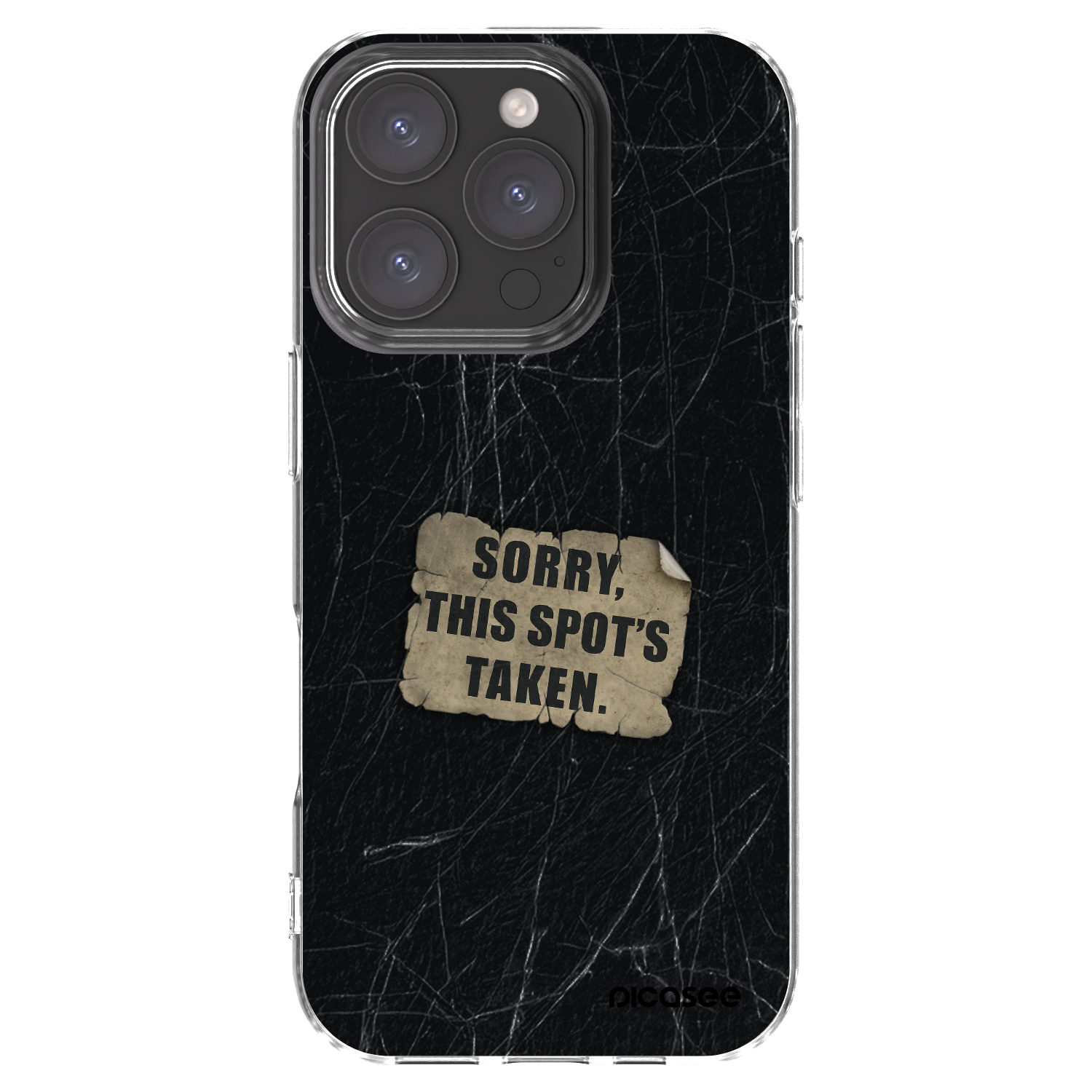 Picasee silikonski prozorni ovitek za Apple iPhone 16 Pro - SORRY