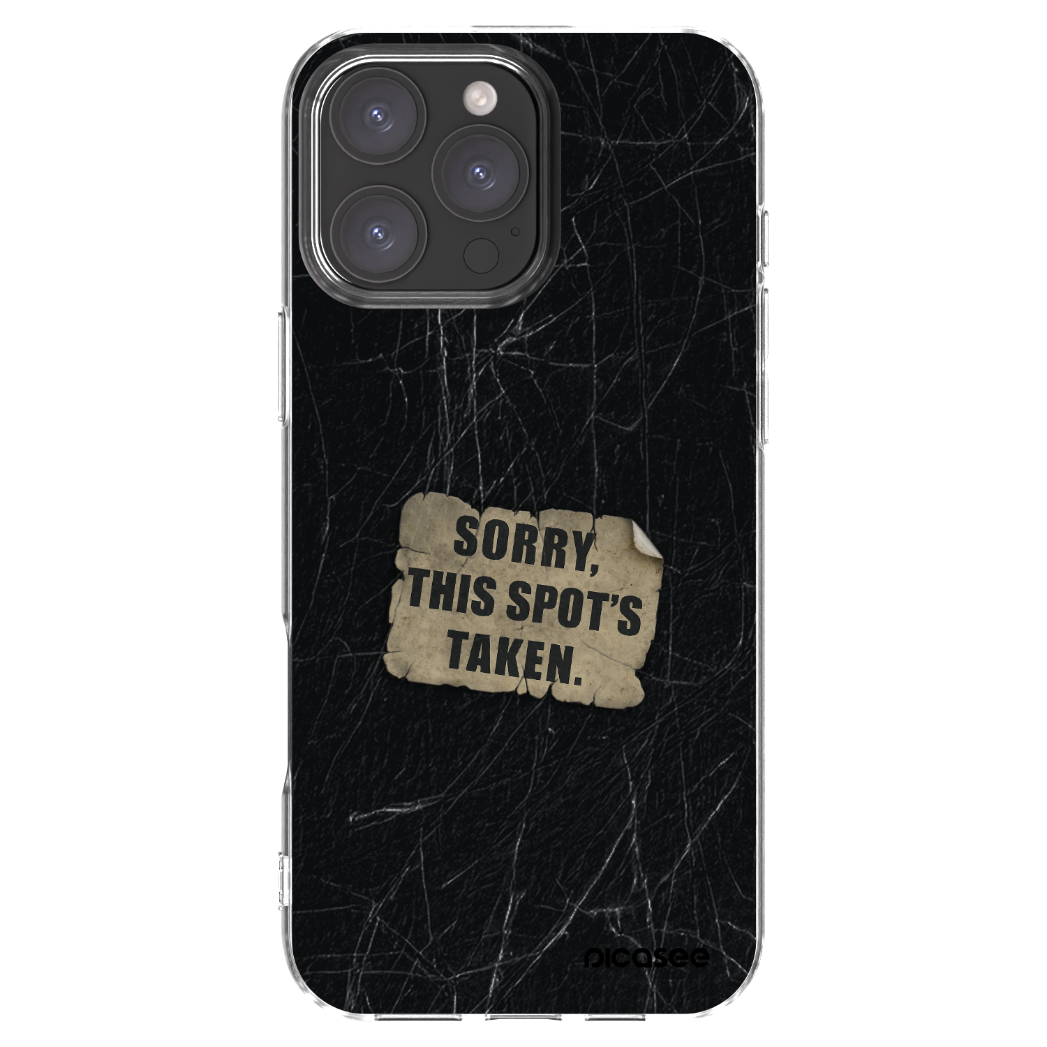 Picasee silikonski prozorni ovitek za Apple iPhone 16 Pro Max - SORRY