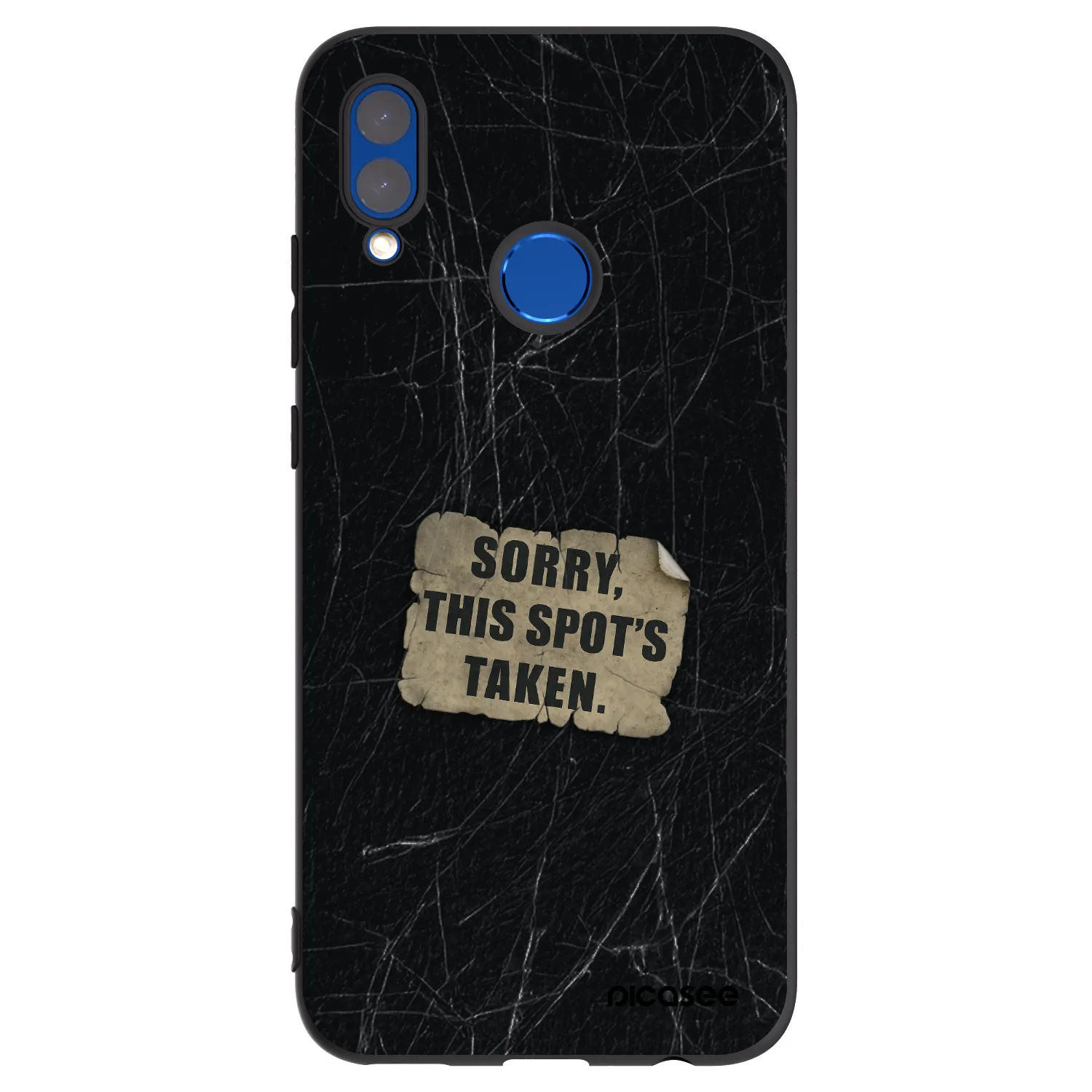 Picasee silikonski črni ovitek za Huawei P Smart 2019 - SORRY