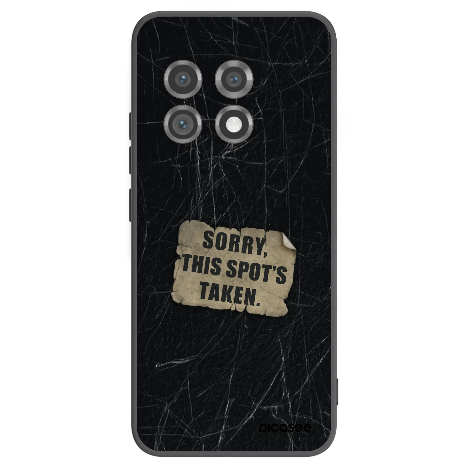 Picasee silikonski črni ovitek za OnePlus 11 5G - SORRY