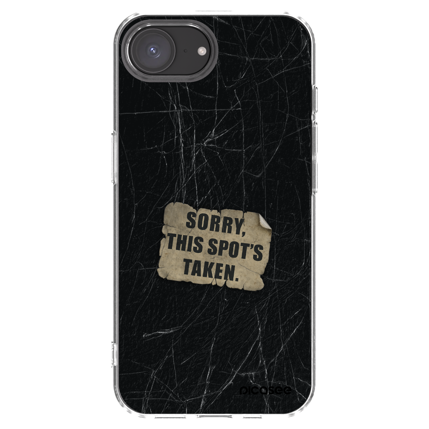 Picasee silikonski prozorni ovitek za Apple iPhone 16e - SORRY