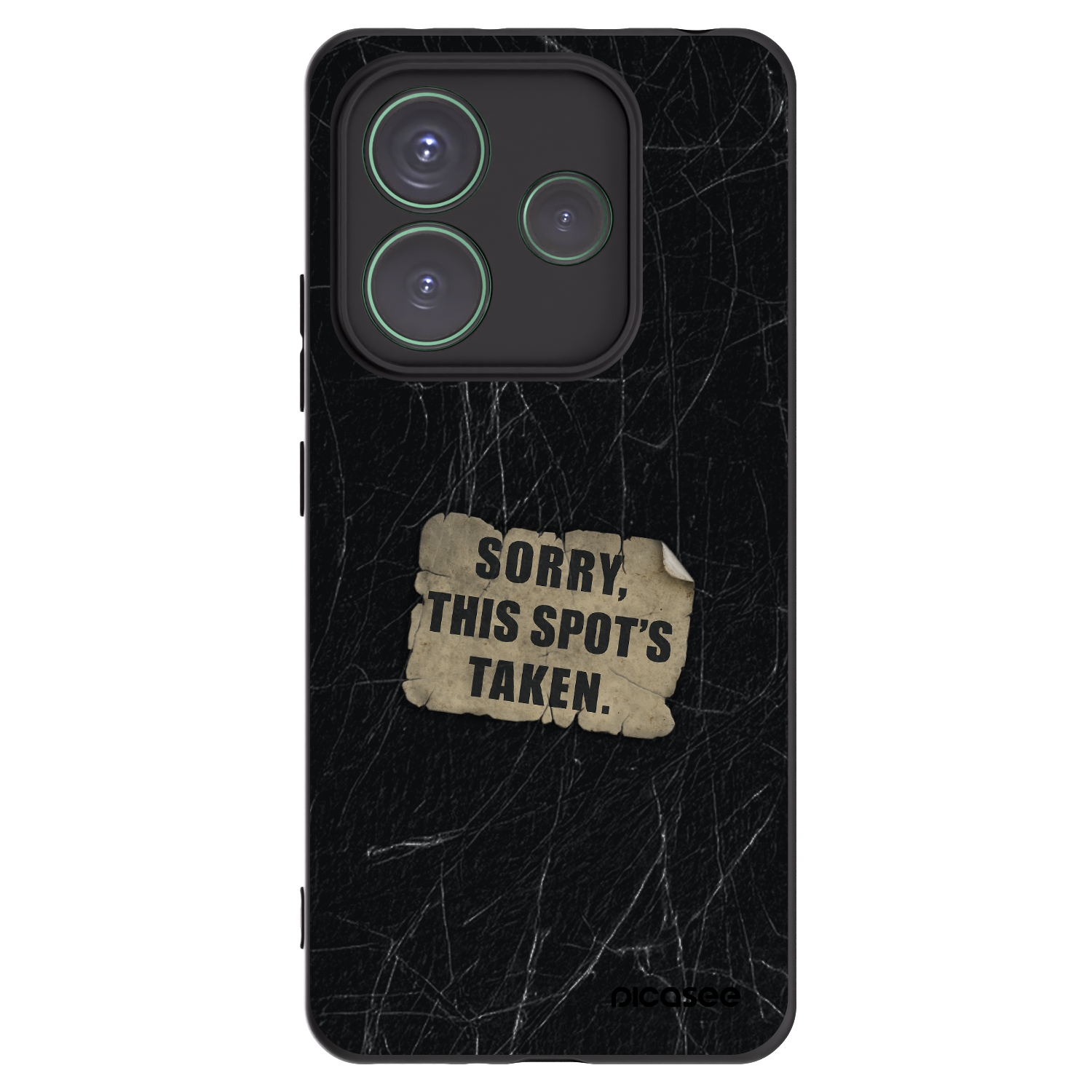 Picasee silikonski črni ovitek za Xiaomi Redmi Note 14 5G - SORRY