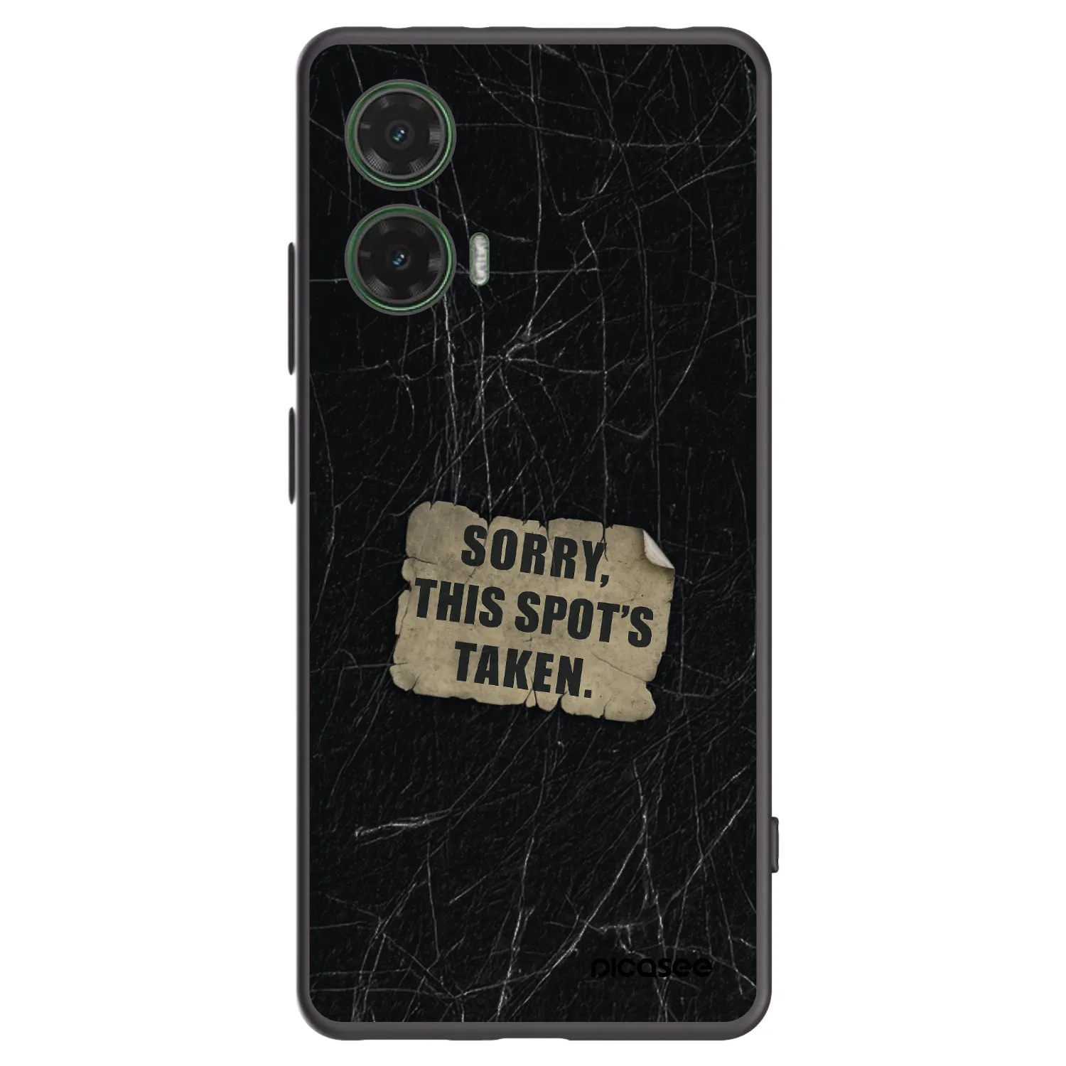 Picasee silikonski črni ovitek za Motorola Moto G35 5G - SORRY