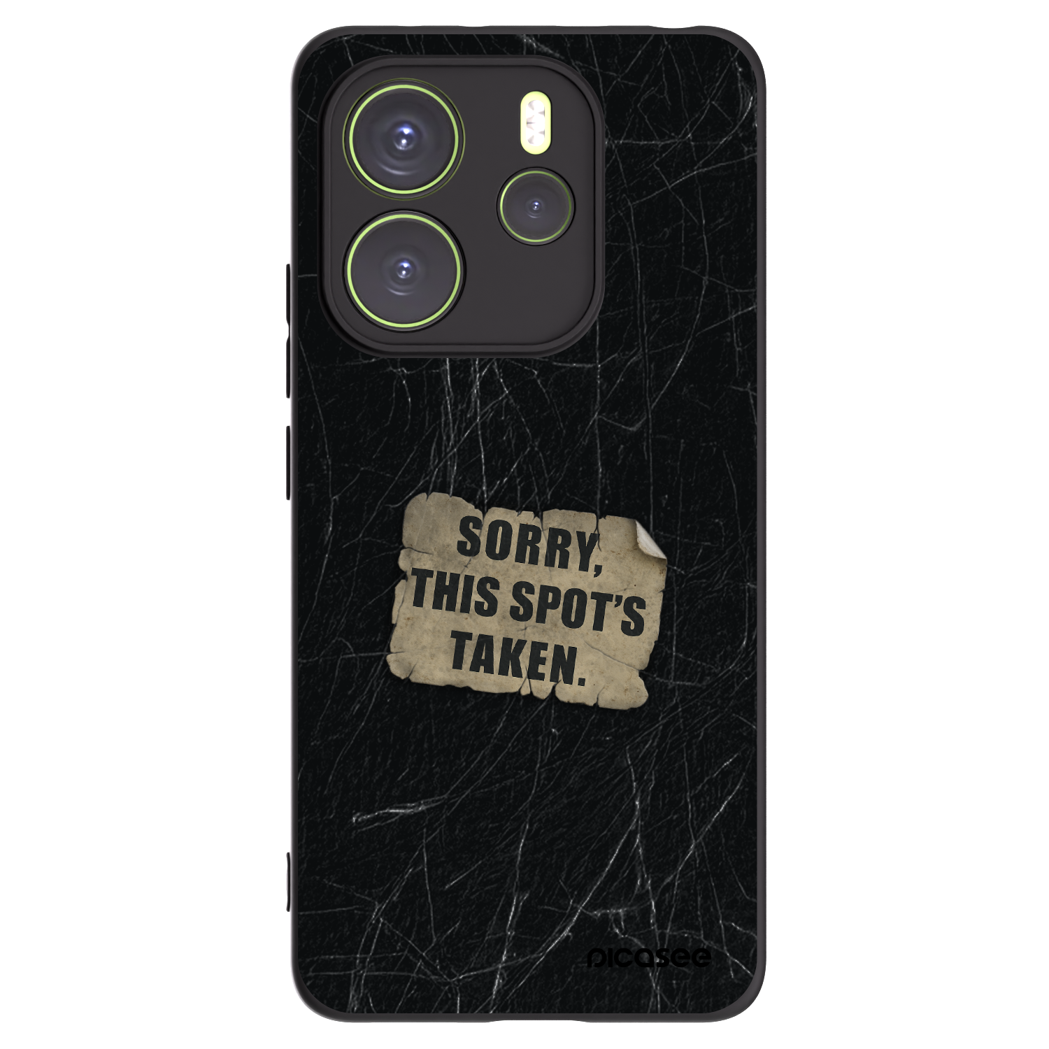 Picasee silikonski črni ovitek za Xiaomi Redmi Note 14 4G - SORRY