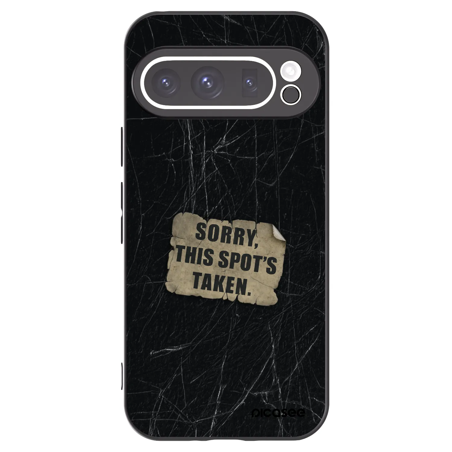 Picasee silikonski črni ovitek za Google Pixel 9 Pro - SORRY