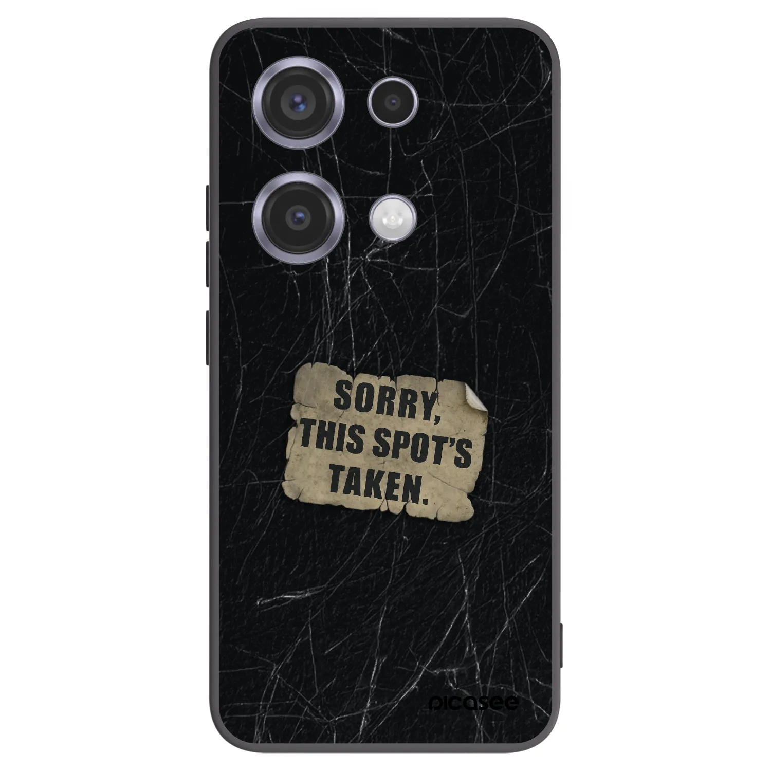 Picasee silikonski črni ovitek za Xiaomi Redmi Note 14S - SORRY