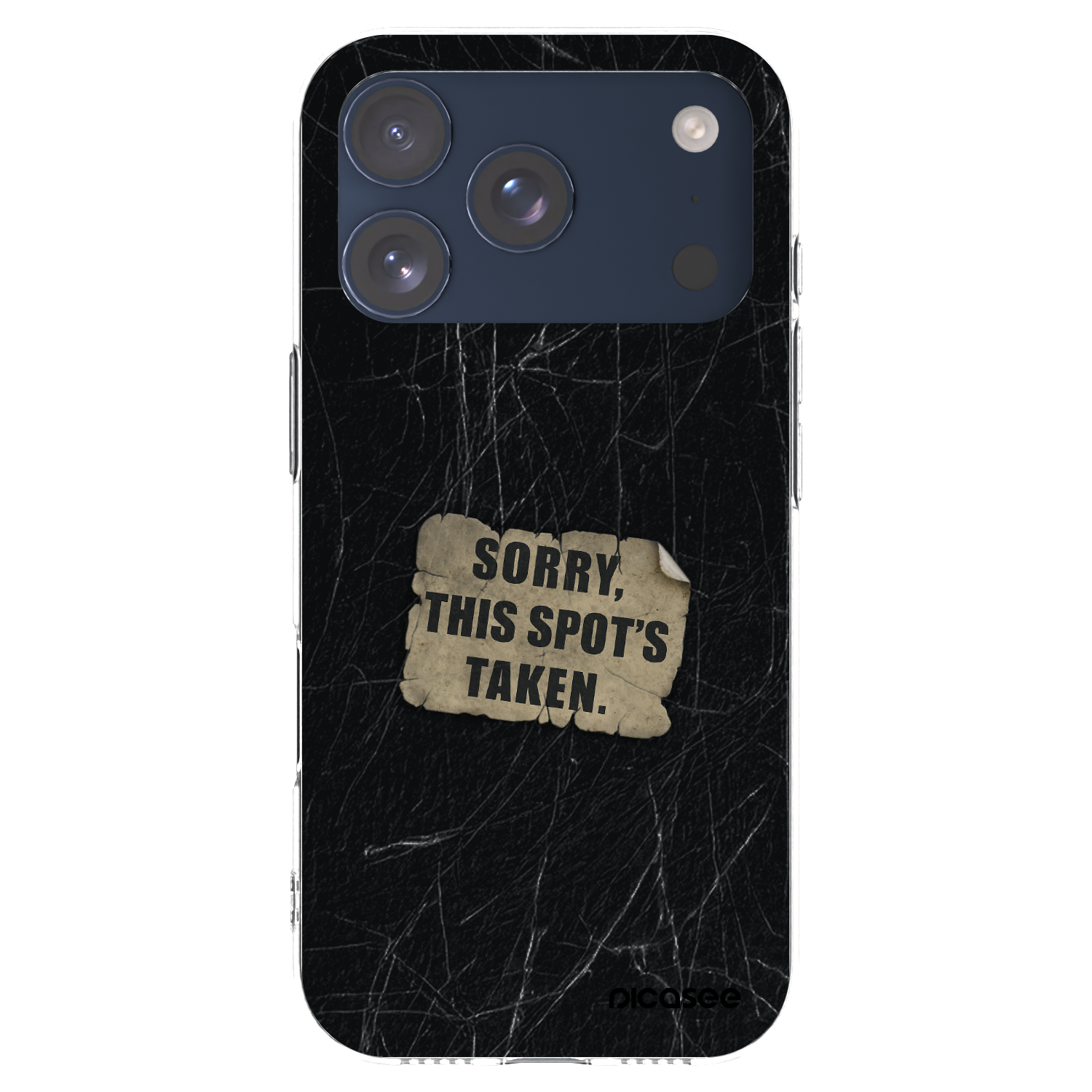 Picasee silikonski prozorni ovitek za Apple iPhone 17 Pro - SORRY