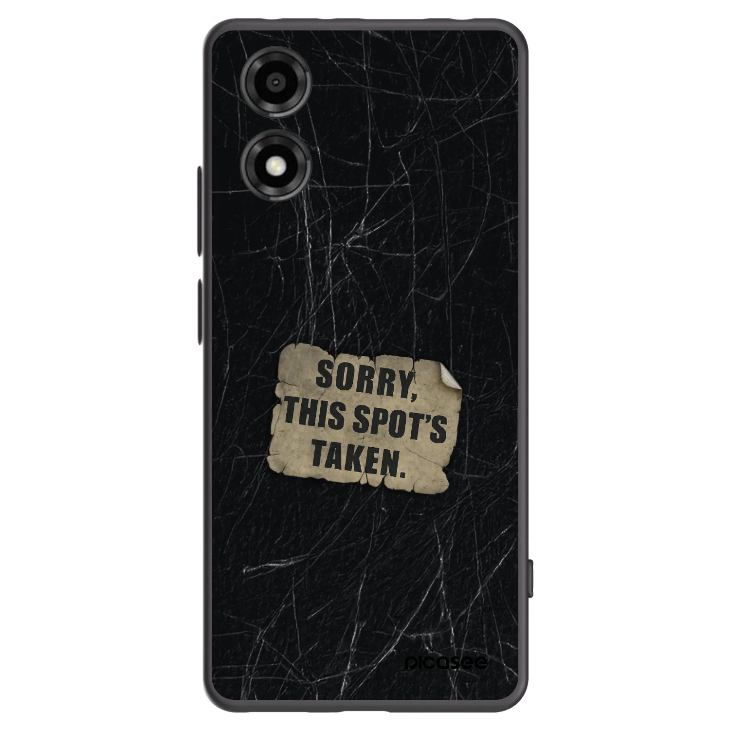 Picasee silikonski črni ovitek za Motorola Moto E14 - SORRY