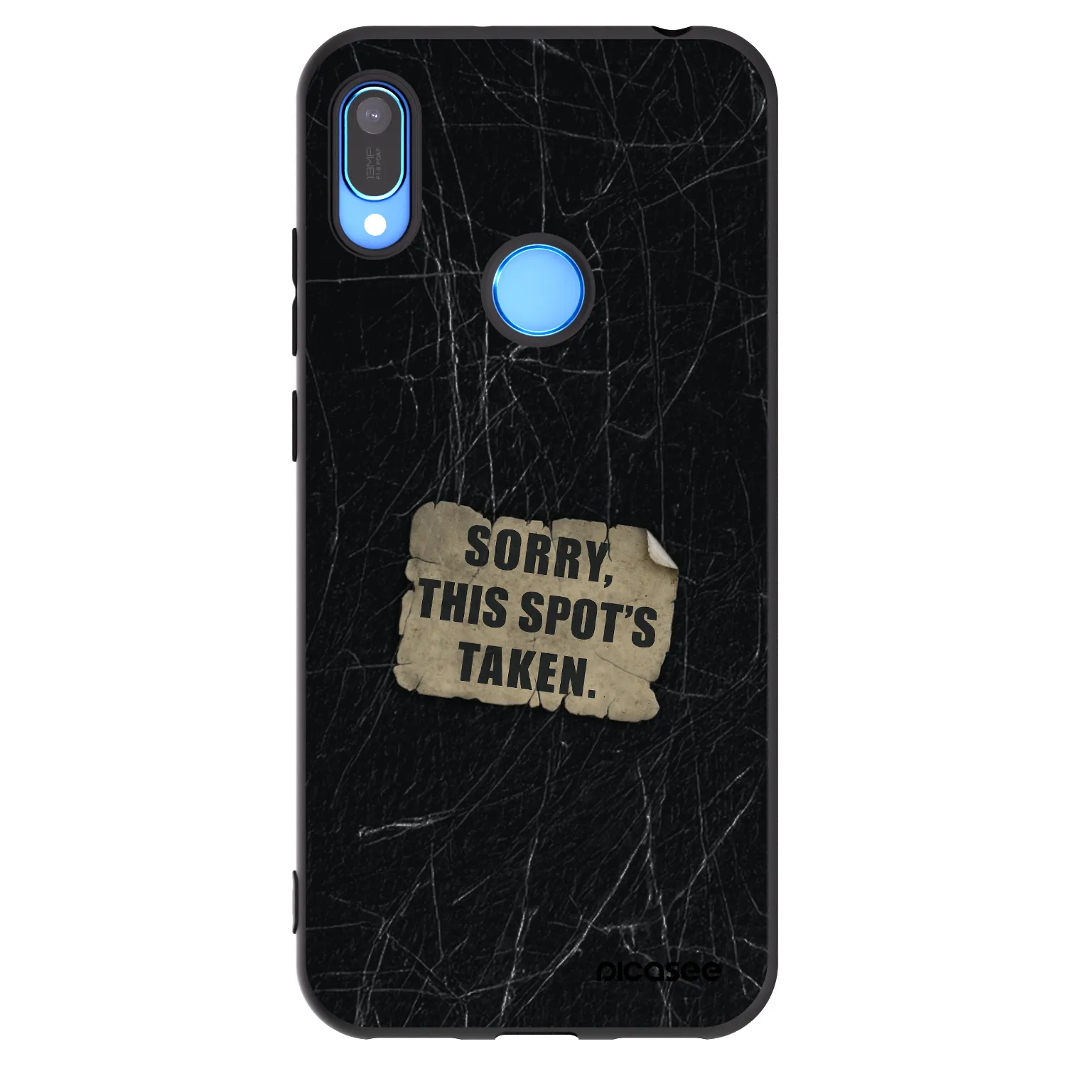 Picasee silikonski črni ovitek za Huawei Y6 2019 - SORRY