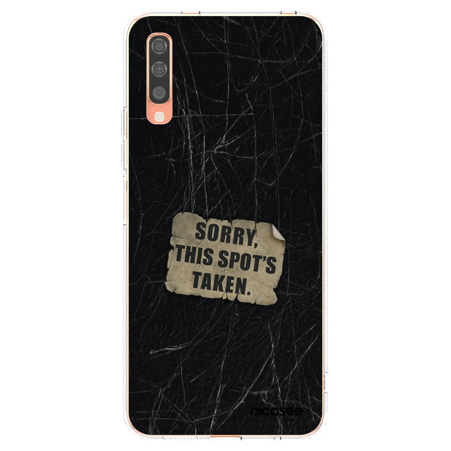 Picasee silikonski prozorni ovitek za Samsung Galaxy A70 A705F - SORRY