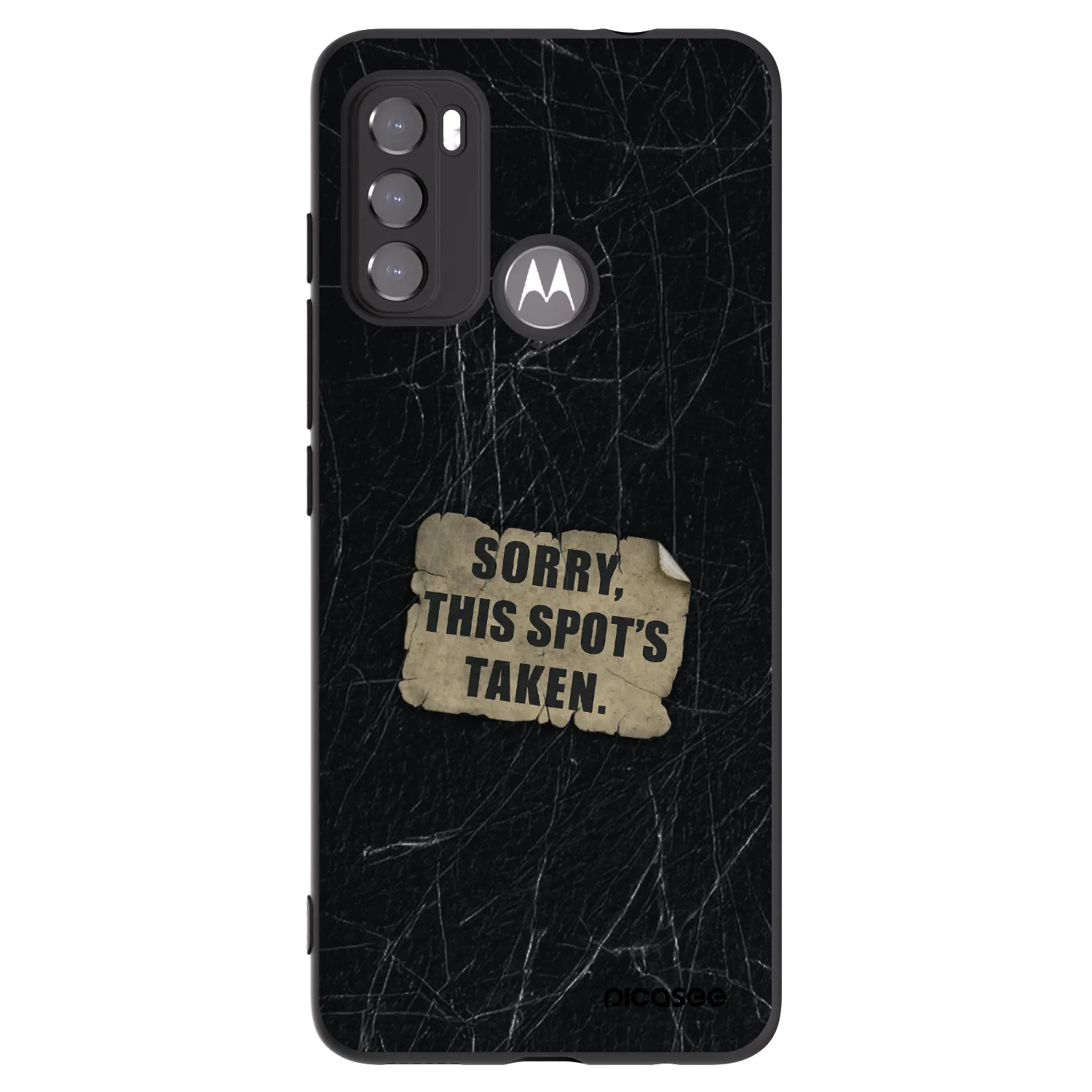 Picasee silikonski črni ovitek za Motorola Edge 60 5G - SORRY