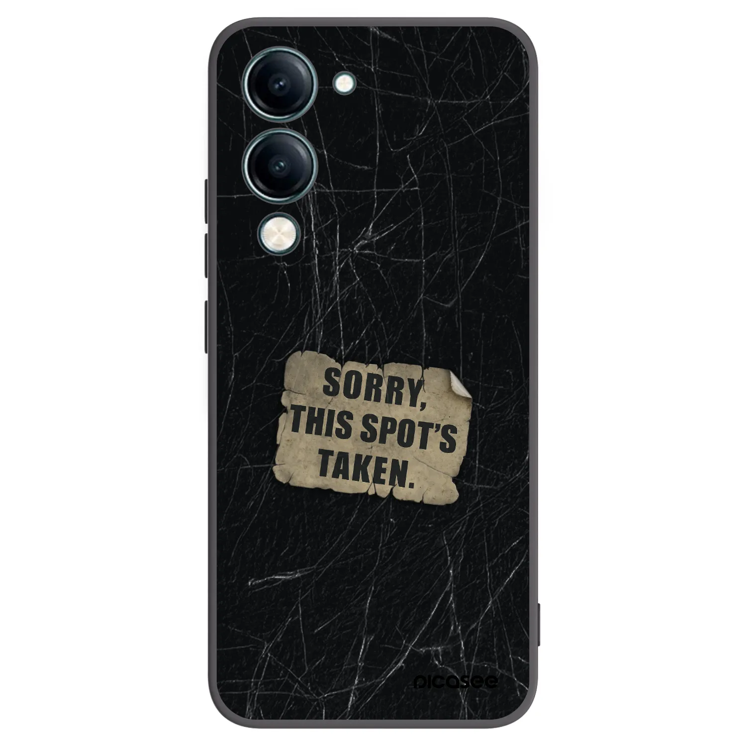 Picasee silikonski črni ovitek za Vivo Y29s 5G - SORRY