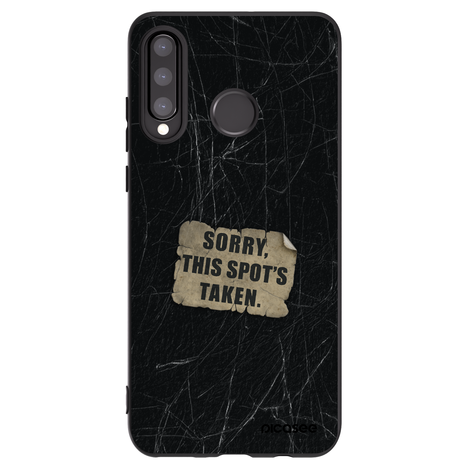 Picasee silikonski črni ovitek za Huawei P30 Lite - SORRY