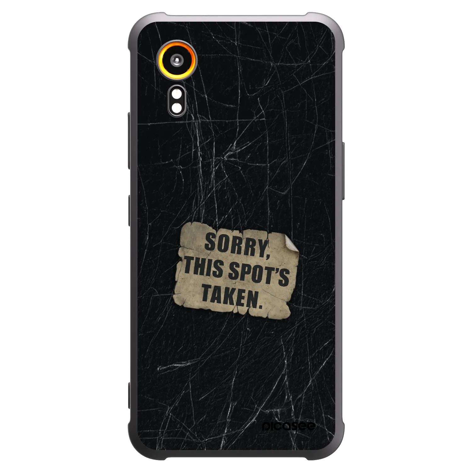 Picasee silikonski črni ovitek za Samsung Galaxy Xcover 7 - SORRY