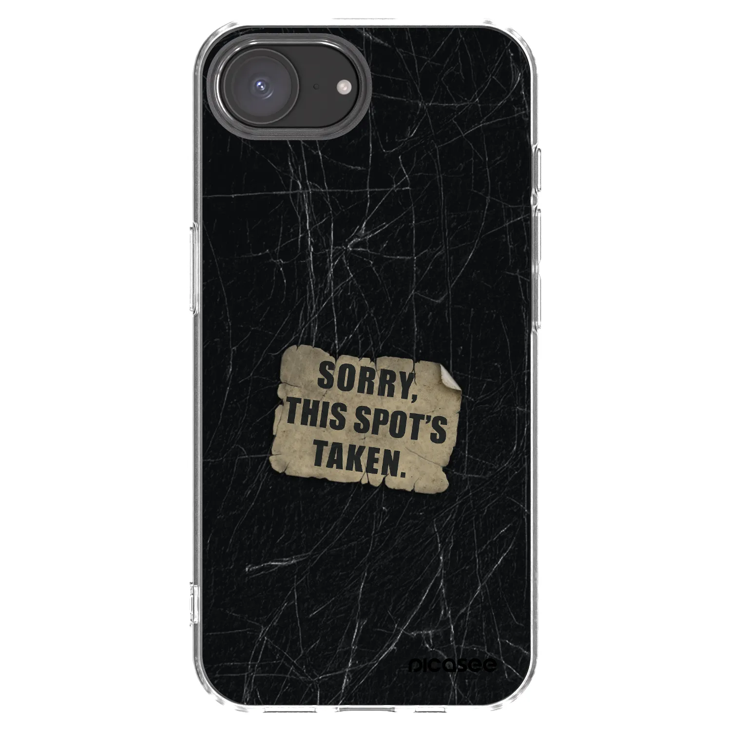 Picasee silikonski prozorni ovitek za Apple iPhone 17e - SORRY